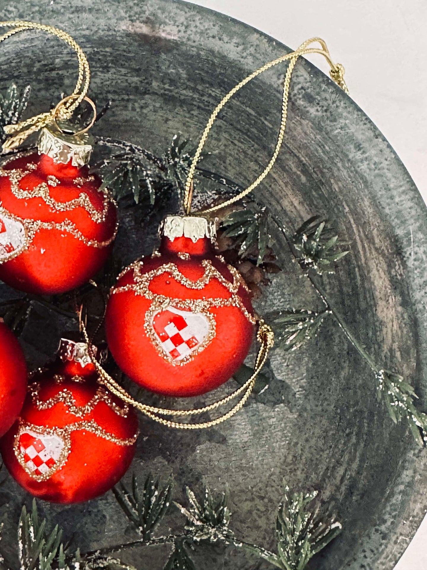 Julgranskulor - Set med 4 st