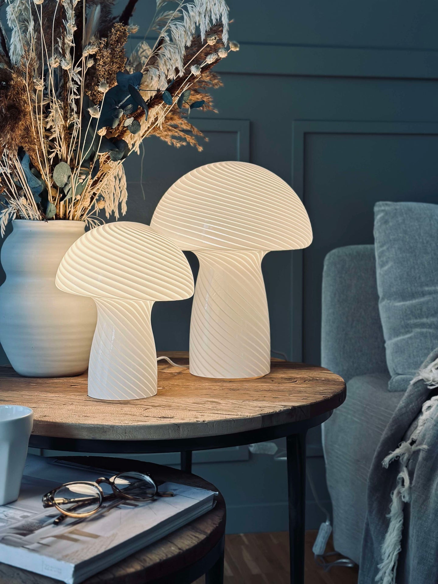 Mushroom Elsa - Vit 32 cm
