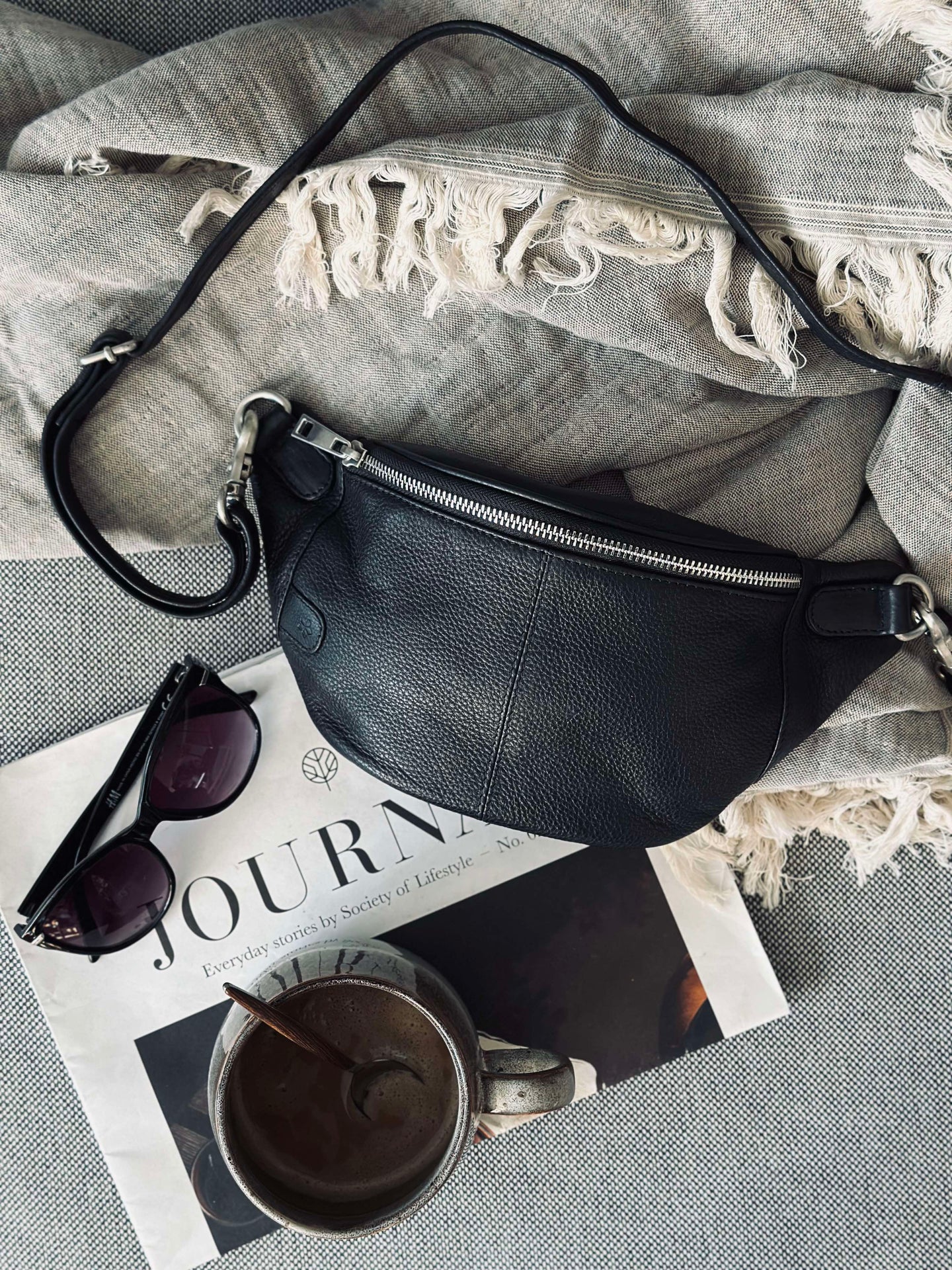 Bumbag Molly - Black / silver
