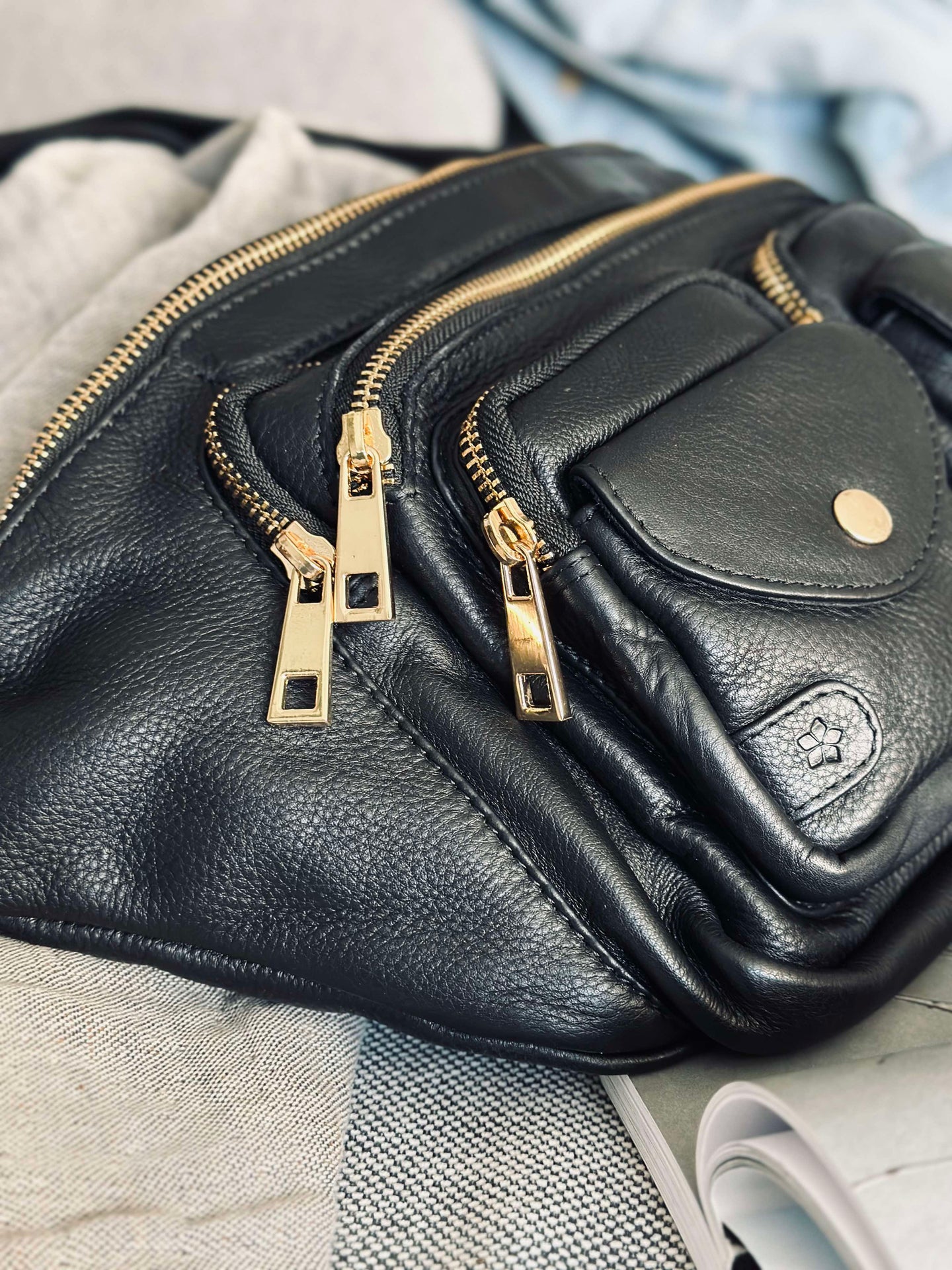 Bumbag Big Deluxe - Black / Gold