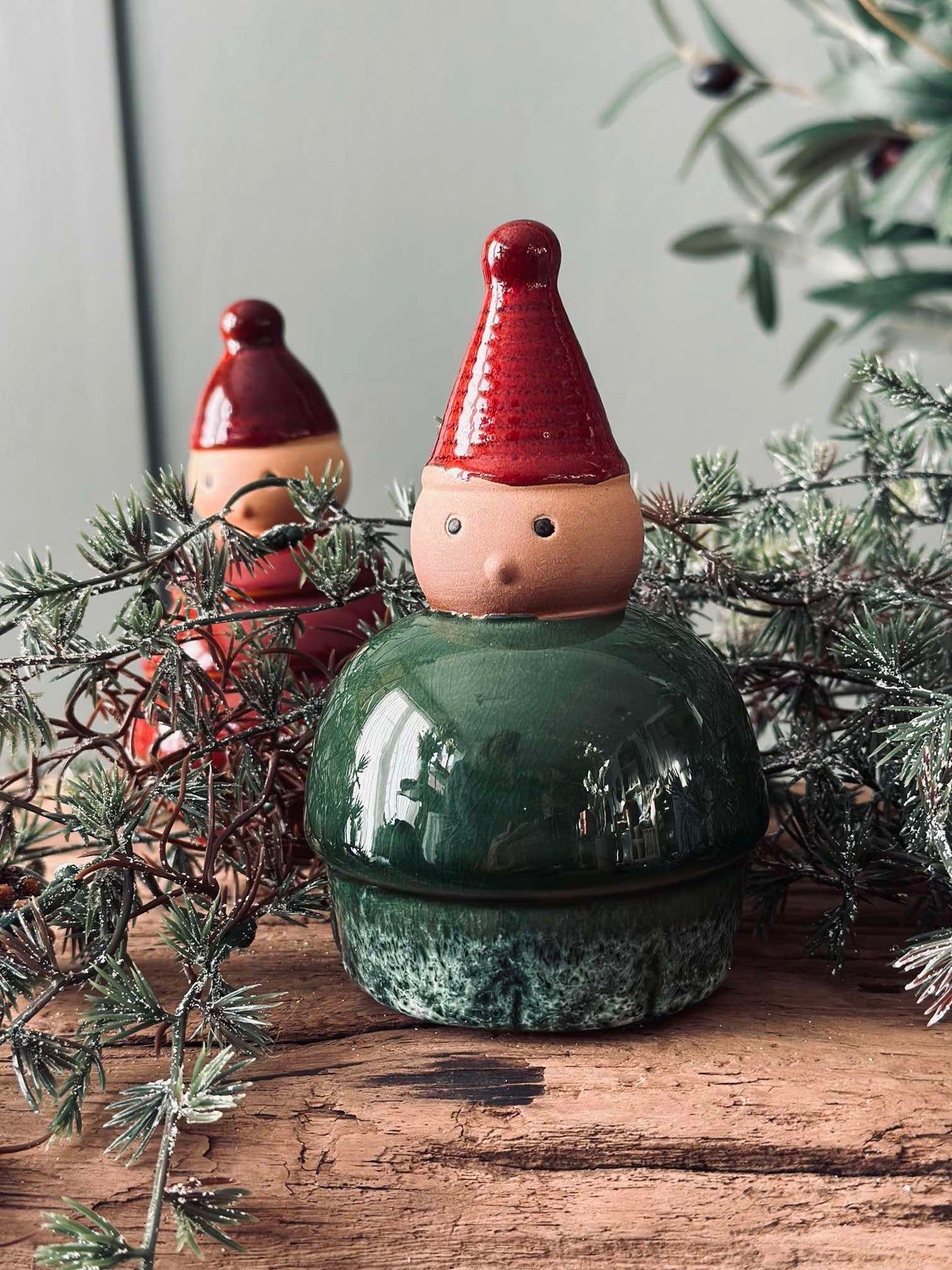 Tomte keramik - Grön