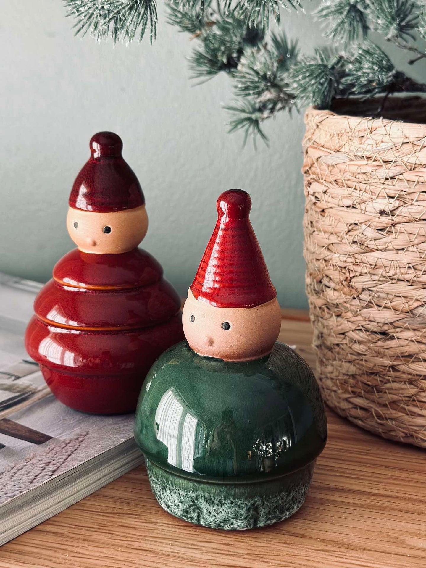 Tomte keramik - Grön