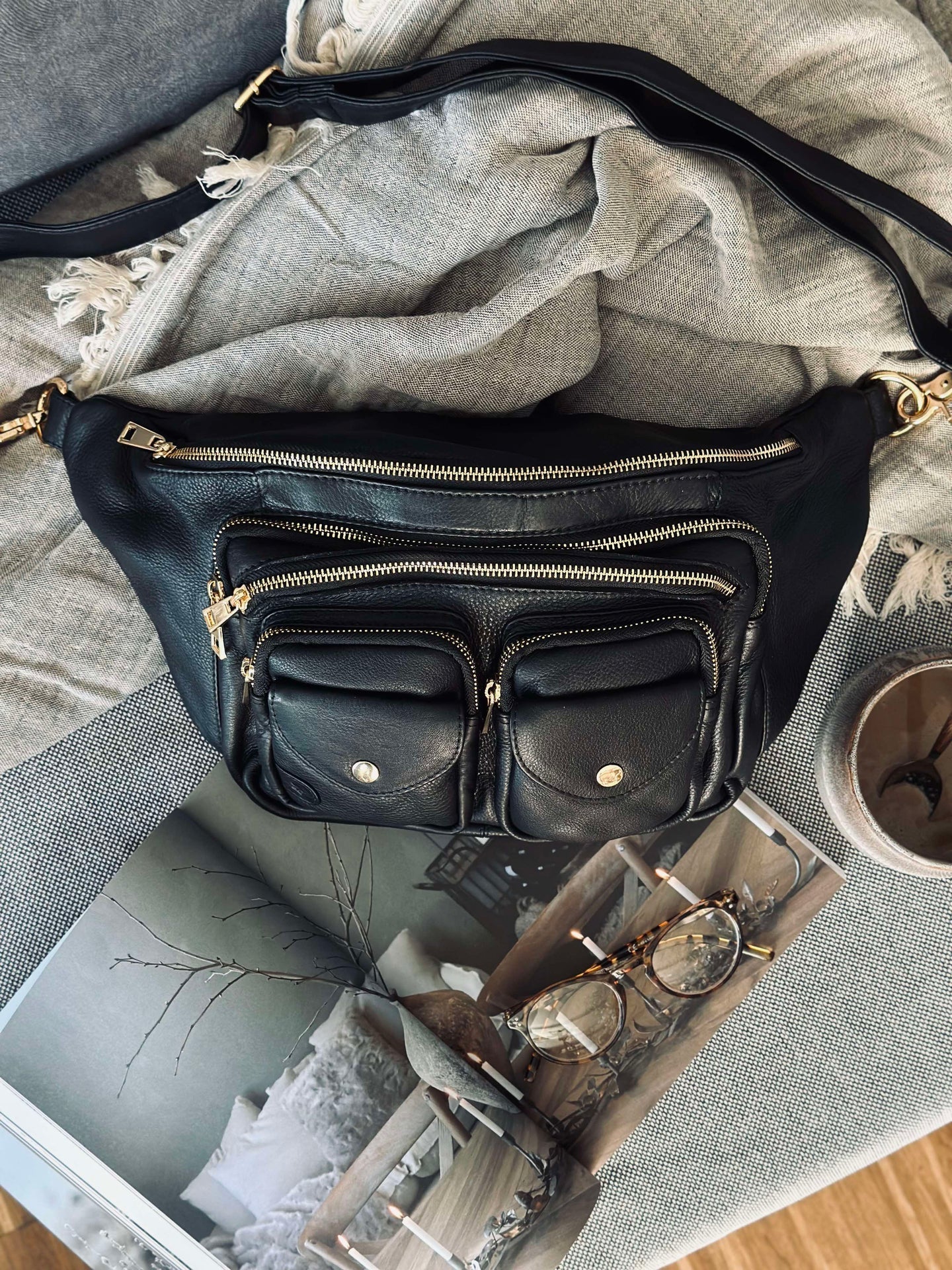 Bumbag Big Deluxe - Black / Gold
