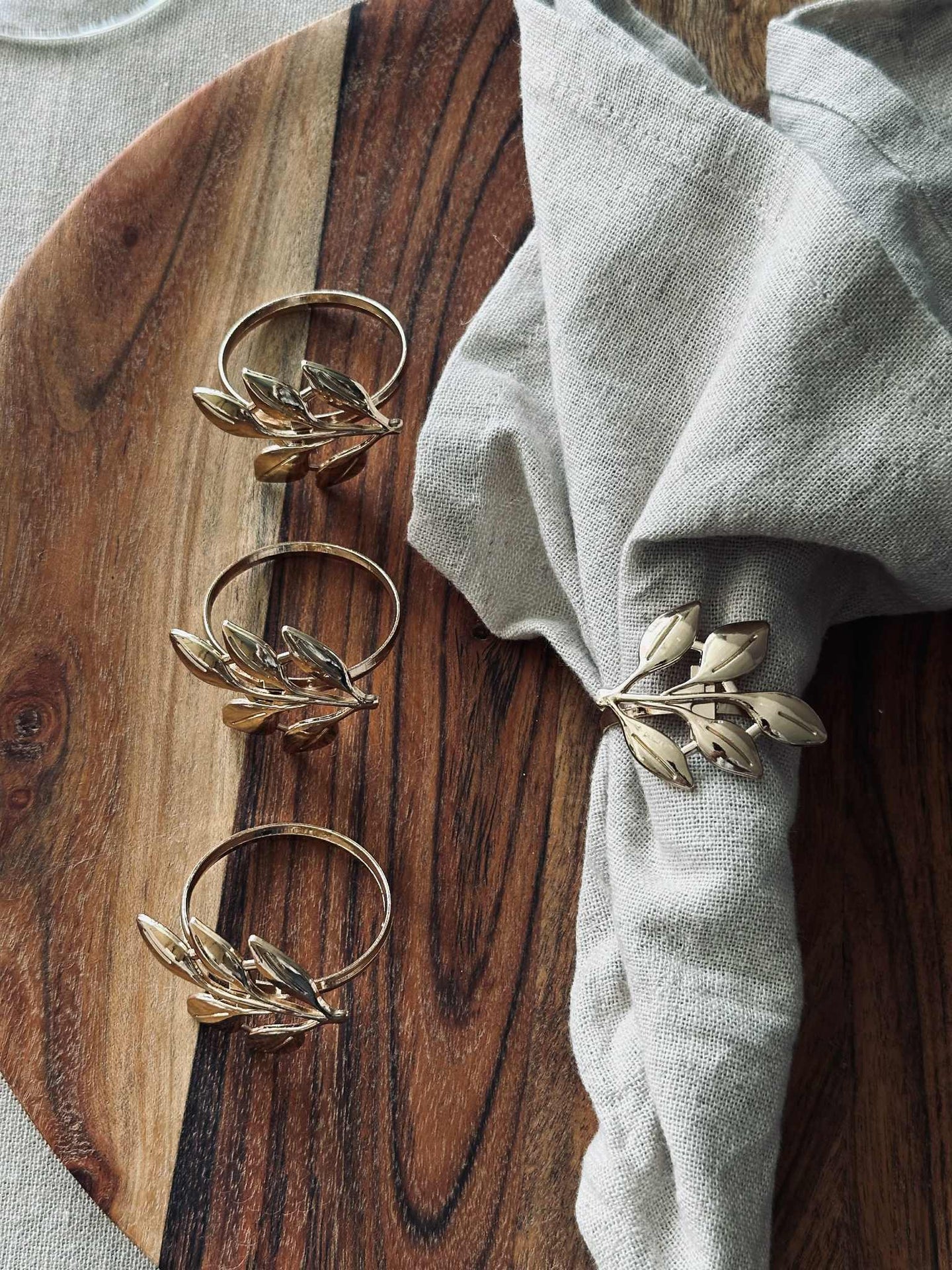 Servettringar - Guld 4 st.