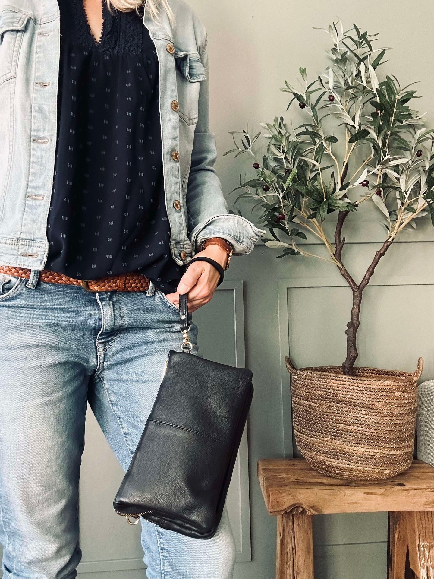 Clutch Deluxe – Svart / Guld