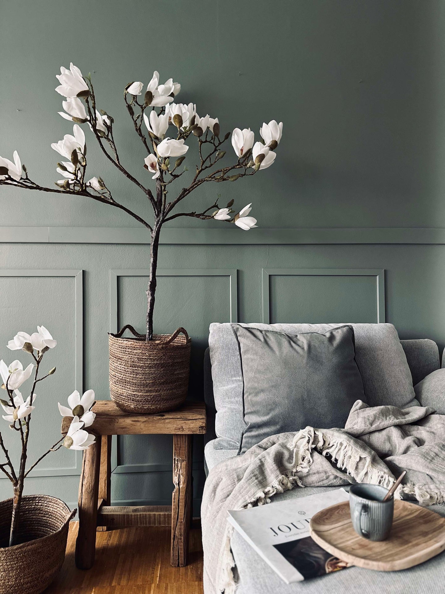 Magnoliaträd i kruka - 120 cm Vit