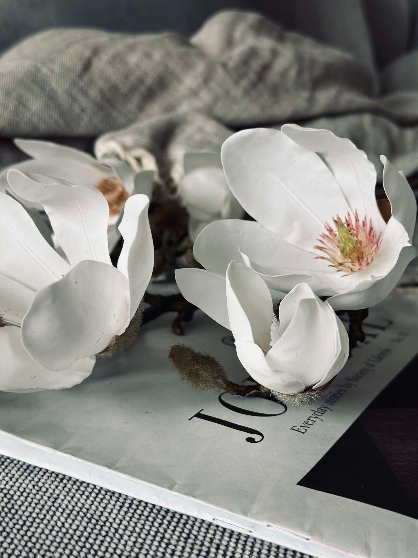 Blomma Magnolia - Vit 88 cm