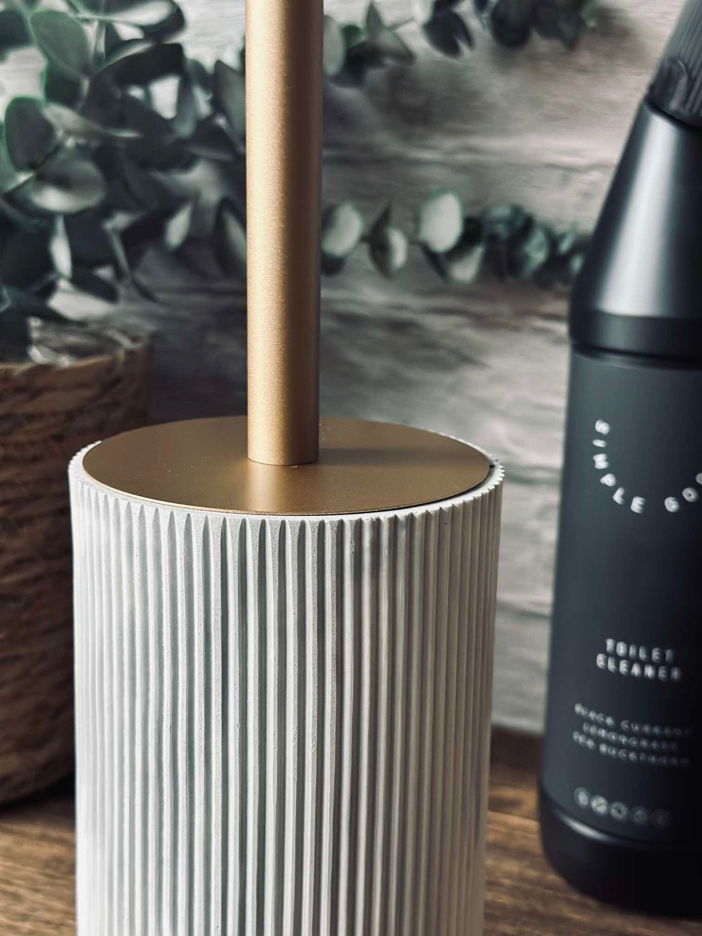 Toalettborste med marmoreffekt