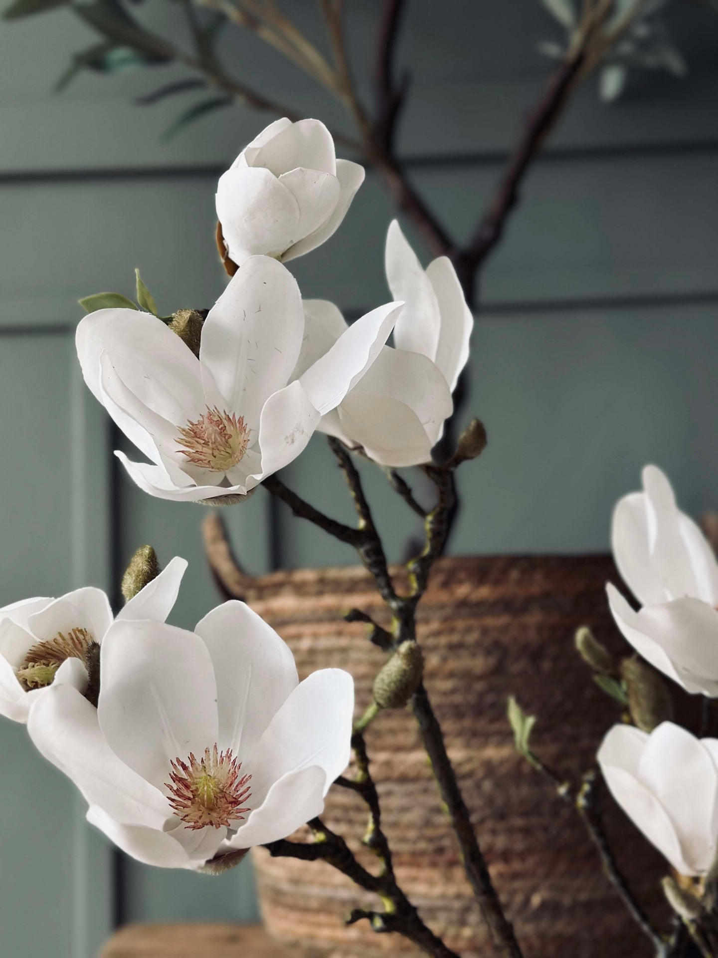 Blomma Magnolia - Vit 88 cm