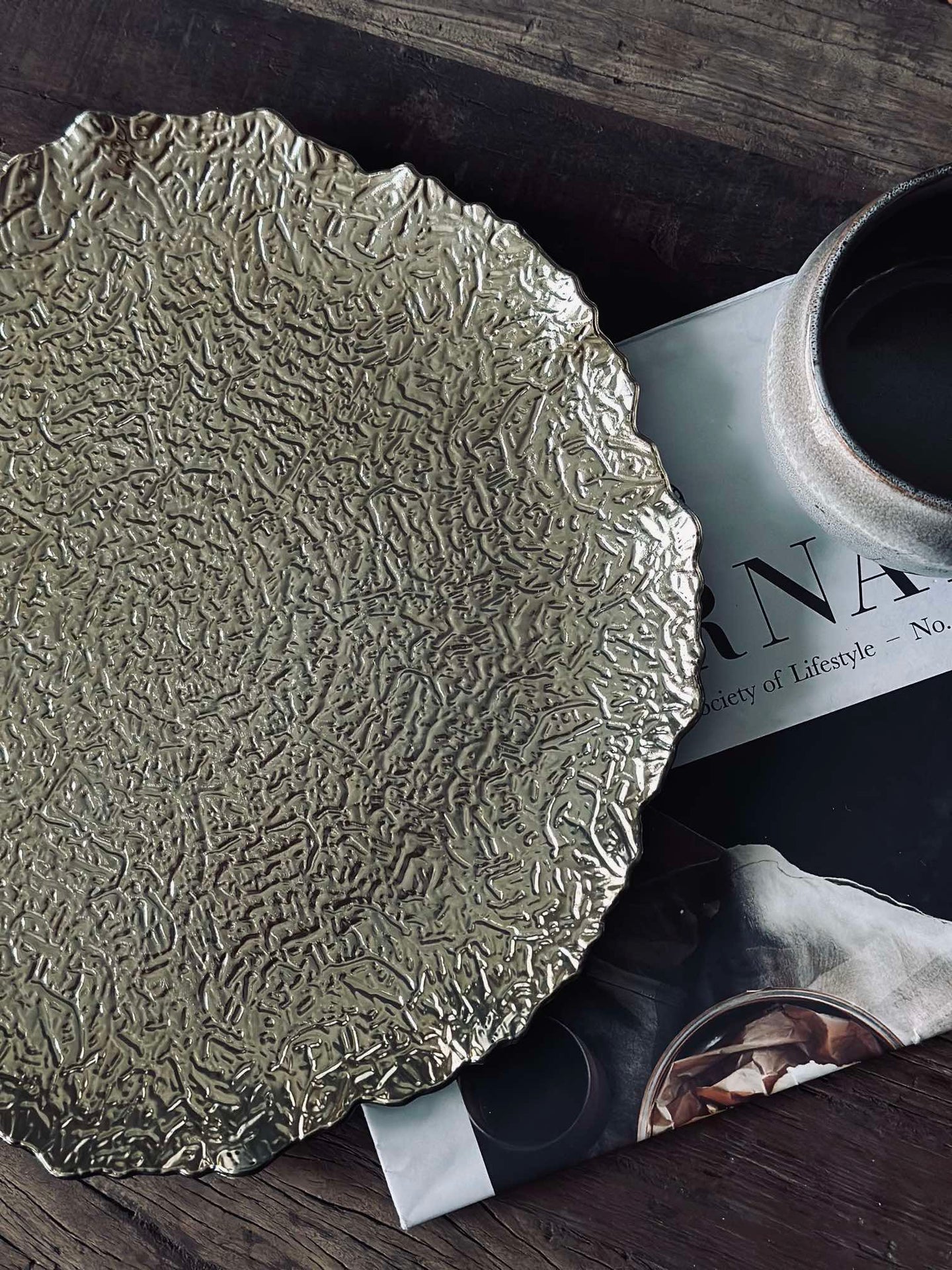 Fat / underlägg - Guld