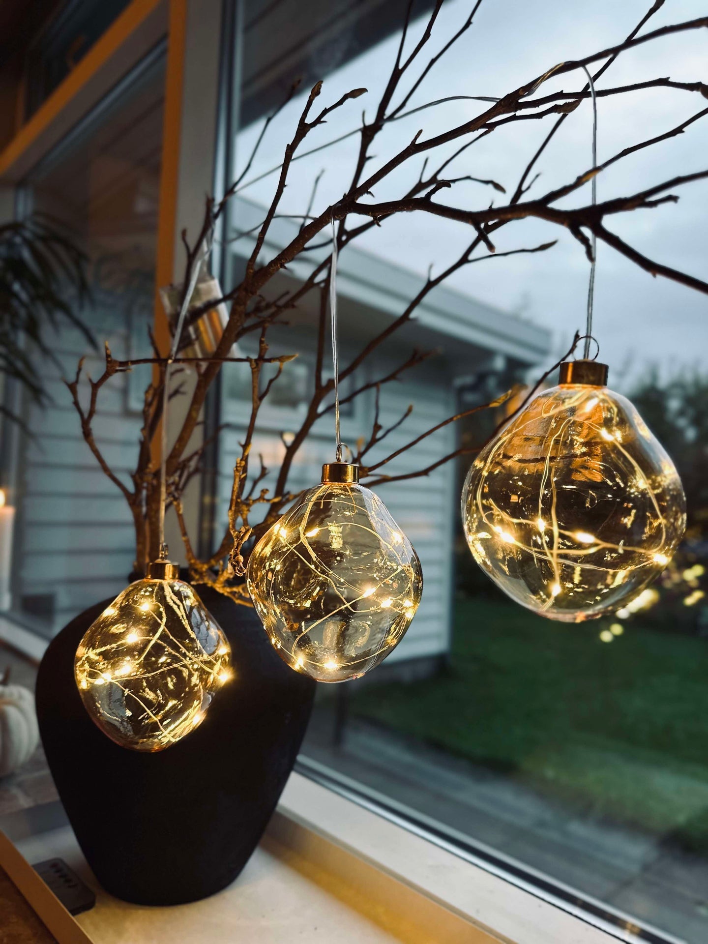LED Ljuskulor Golden - Set med 3 st