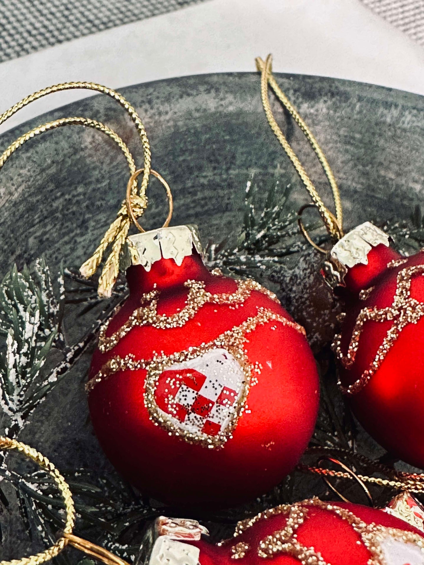 Julgranskulor - Set med 4 st