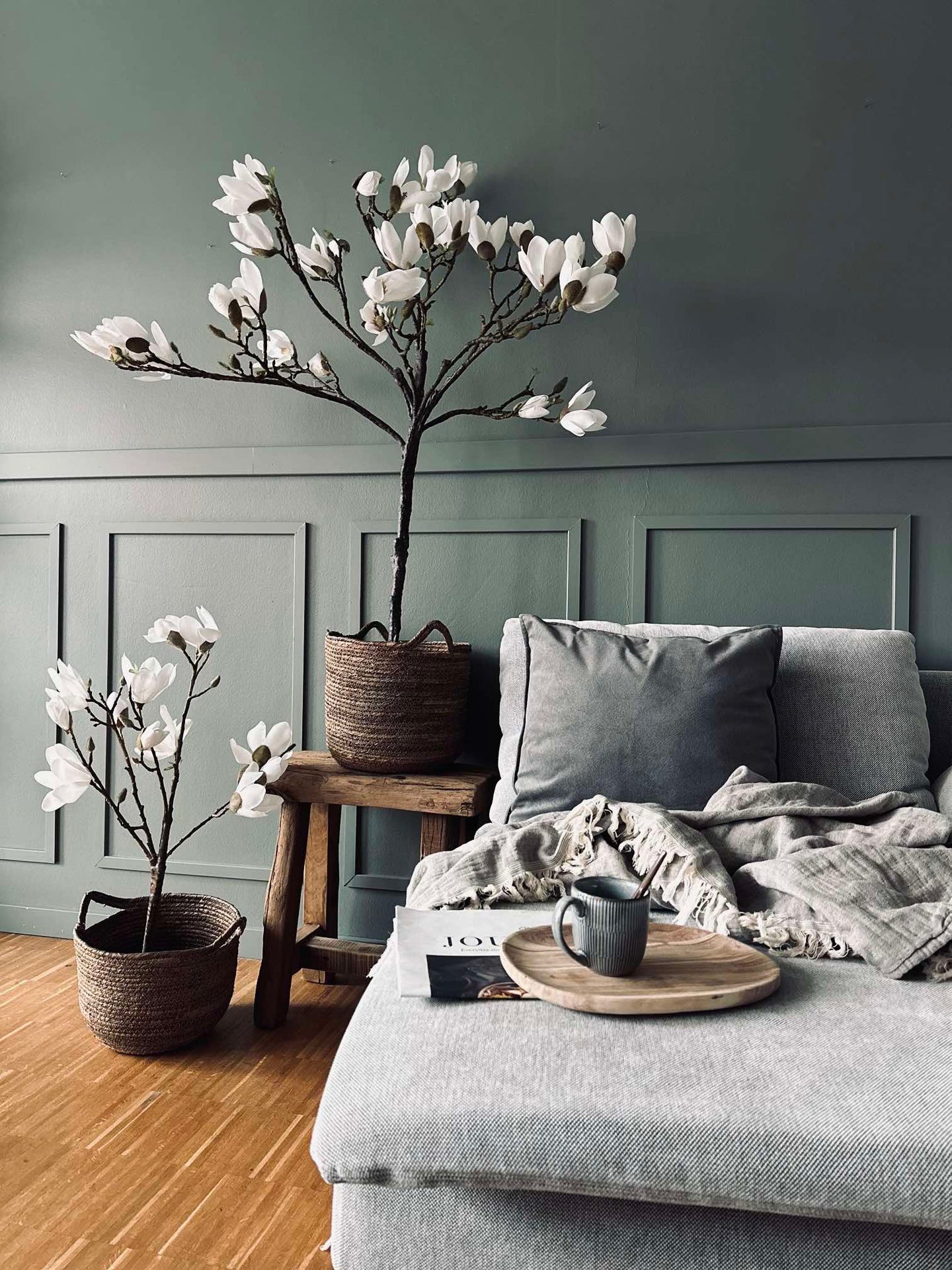 Magnoliaträd i kruka - 120 cm Vit