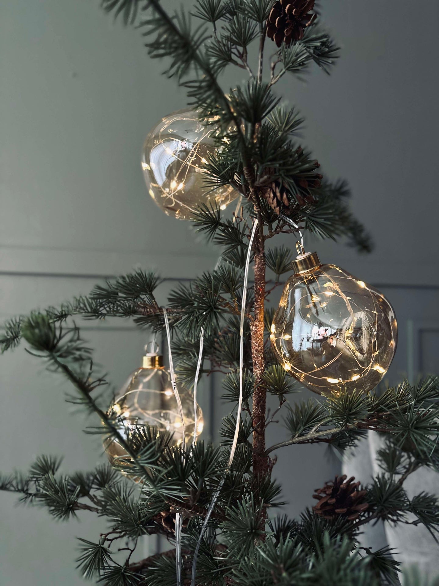 LED Ljuskulor Golden - Set med 3 st