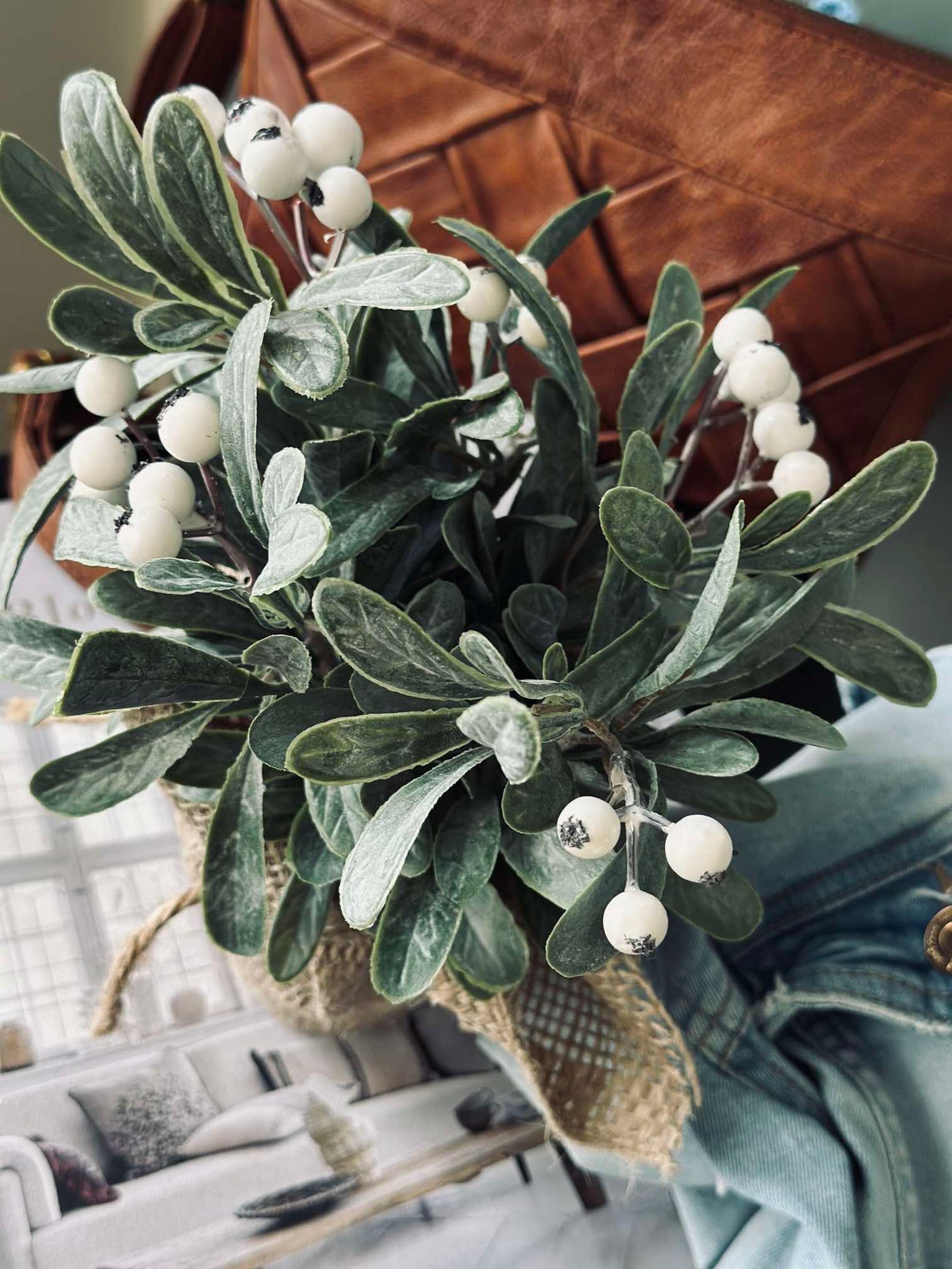Blomma med snöbär