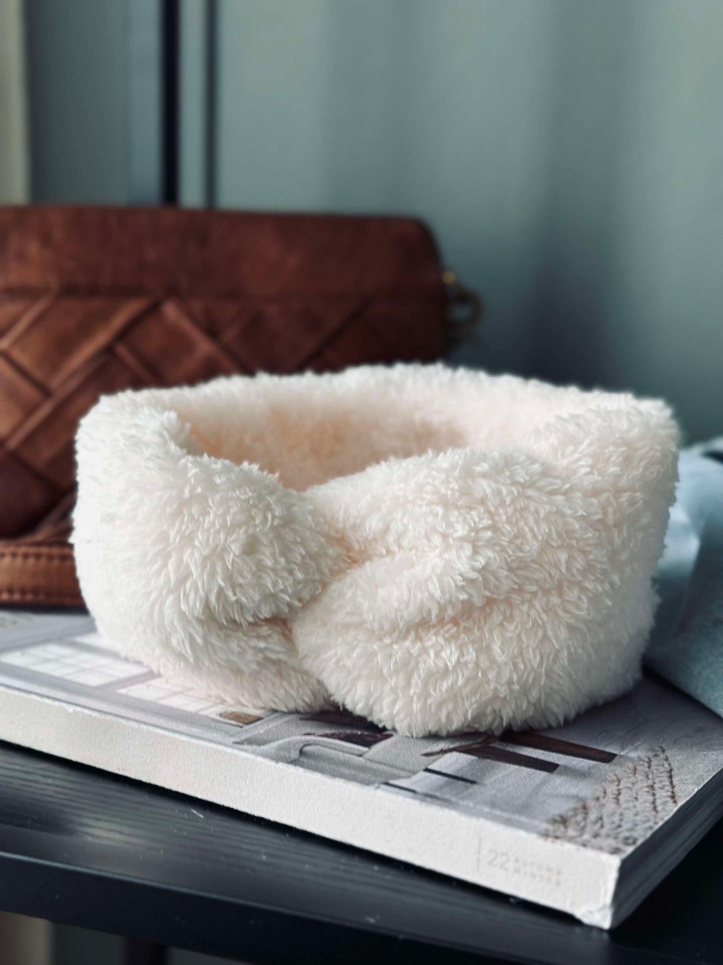 Pandebånd Fleece - White
