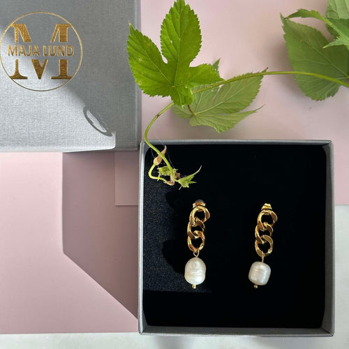 Elsa 18k guldpläterade örhängen