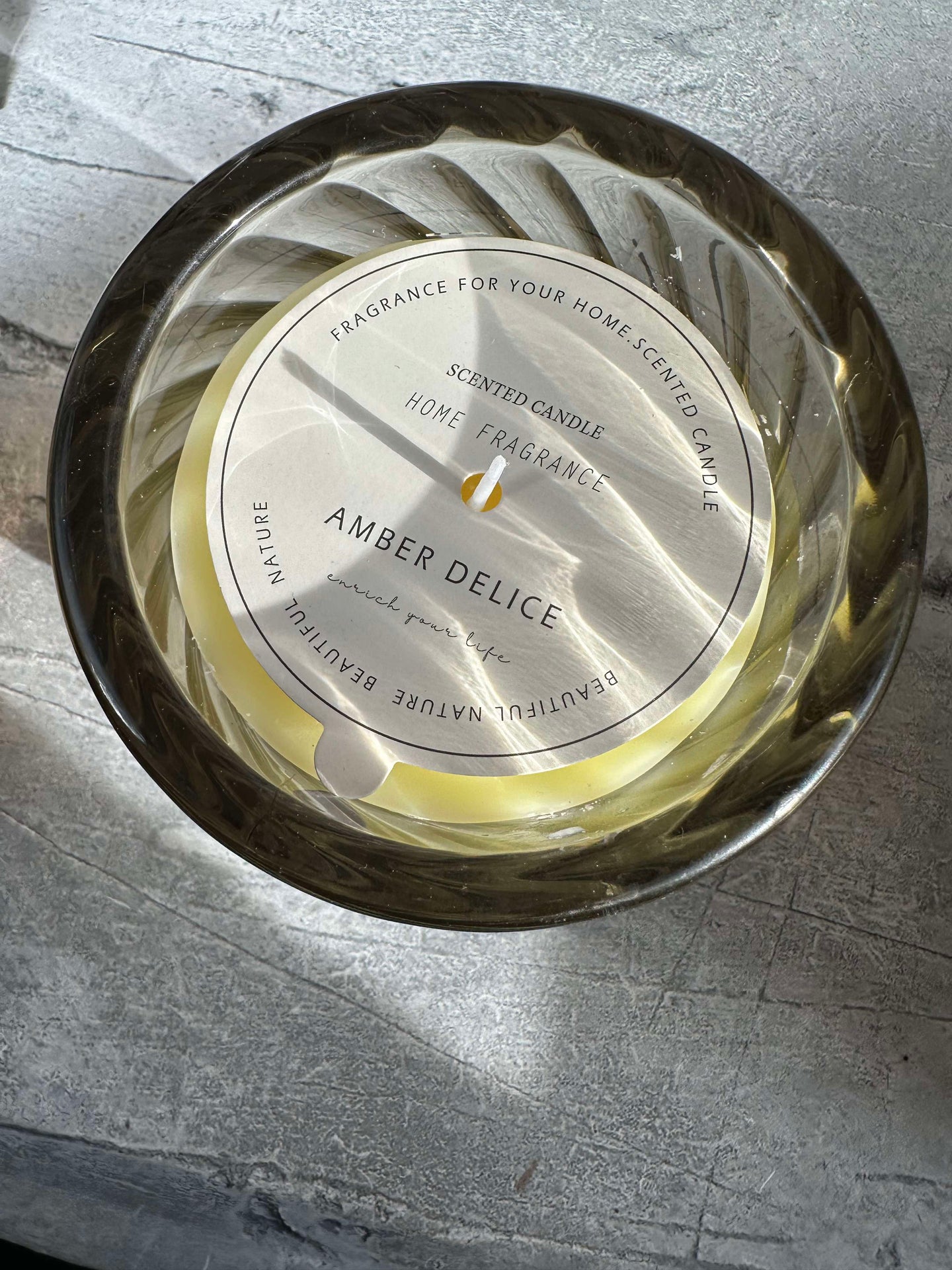 Doftljus i glas - AMBER DELICE