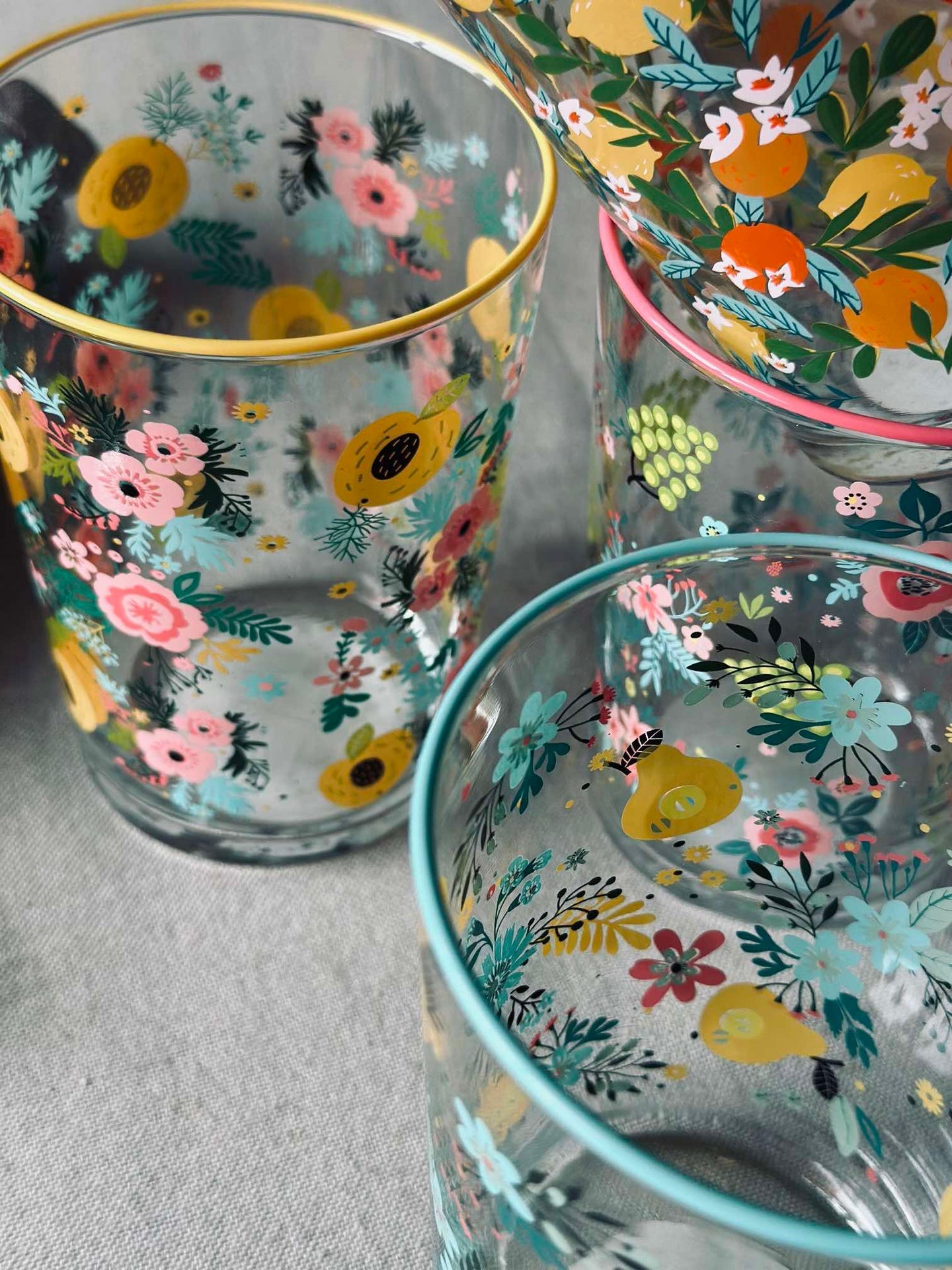 Dricksglas FLORA - Set med 4 glas