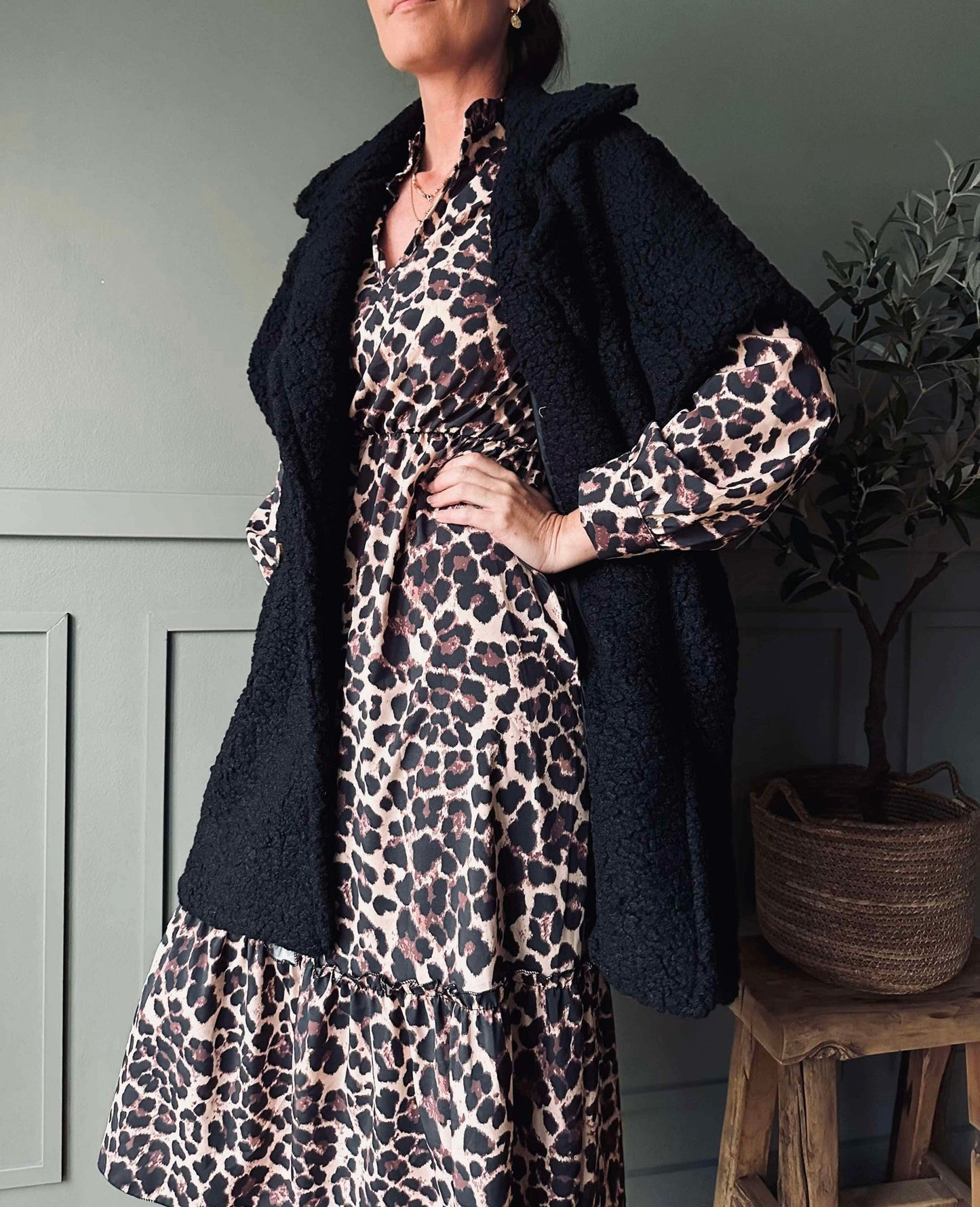 Väst oversize Molly Black