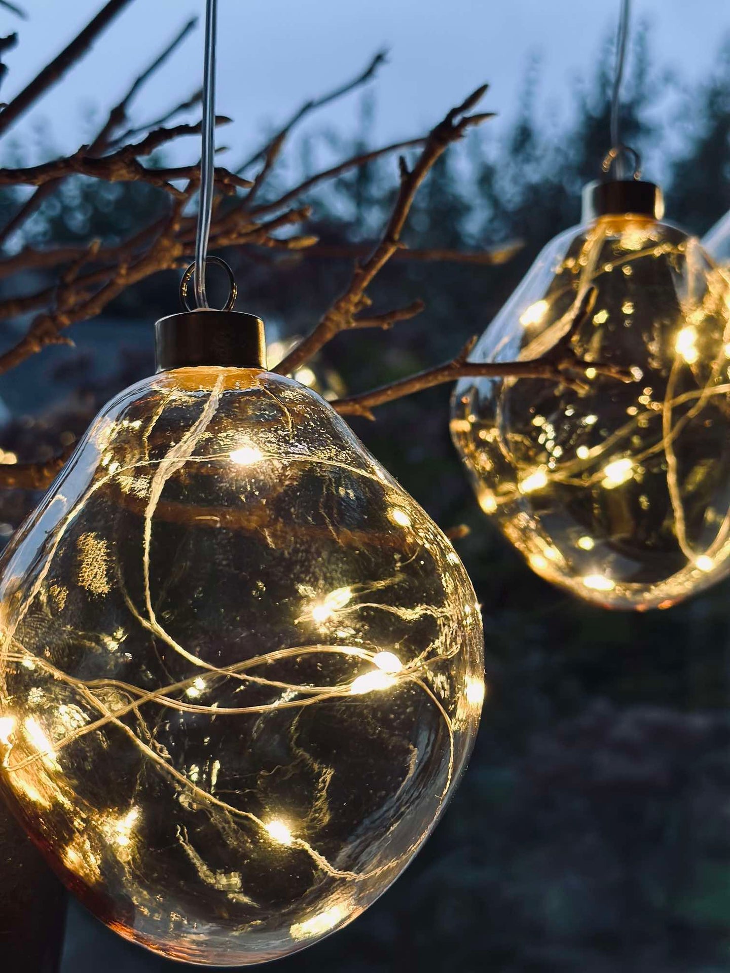 LED Ljuskulor Golden - Set med 3 st