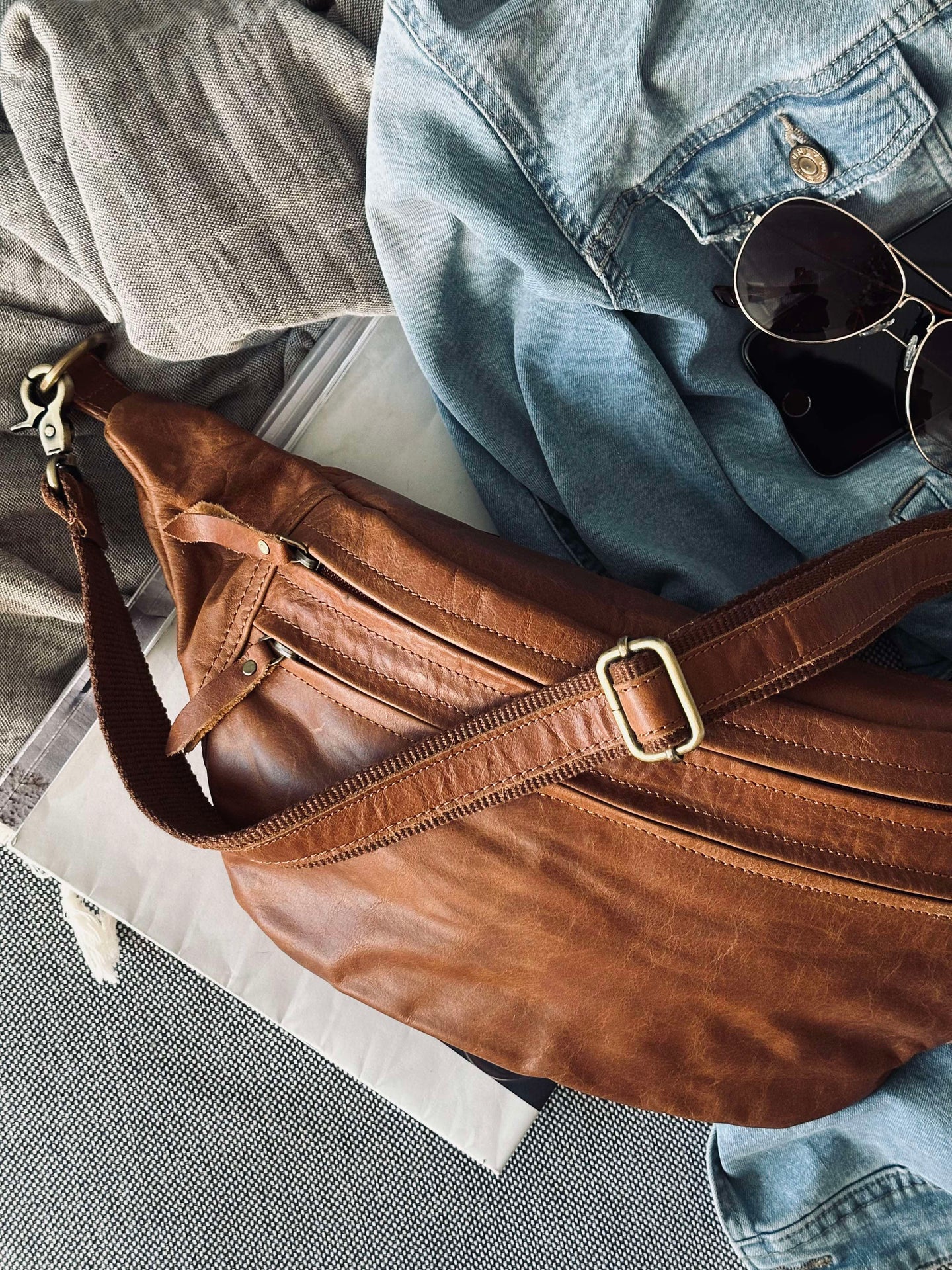 Bumbag Big Oline Cognac