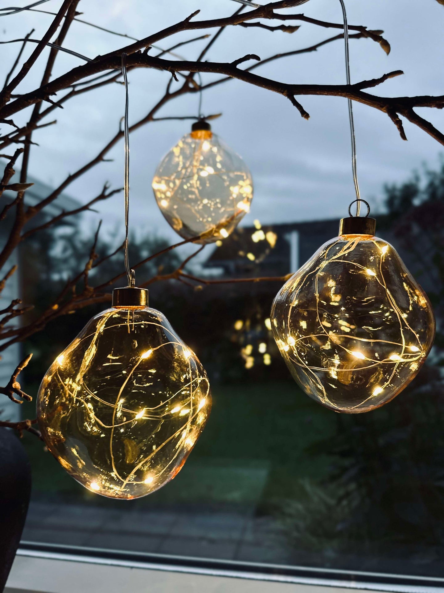 LED Ljuskulor Golden - Set med 3 st