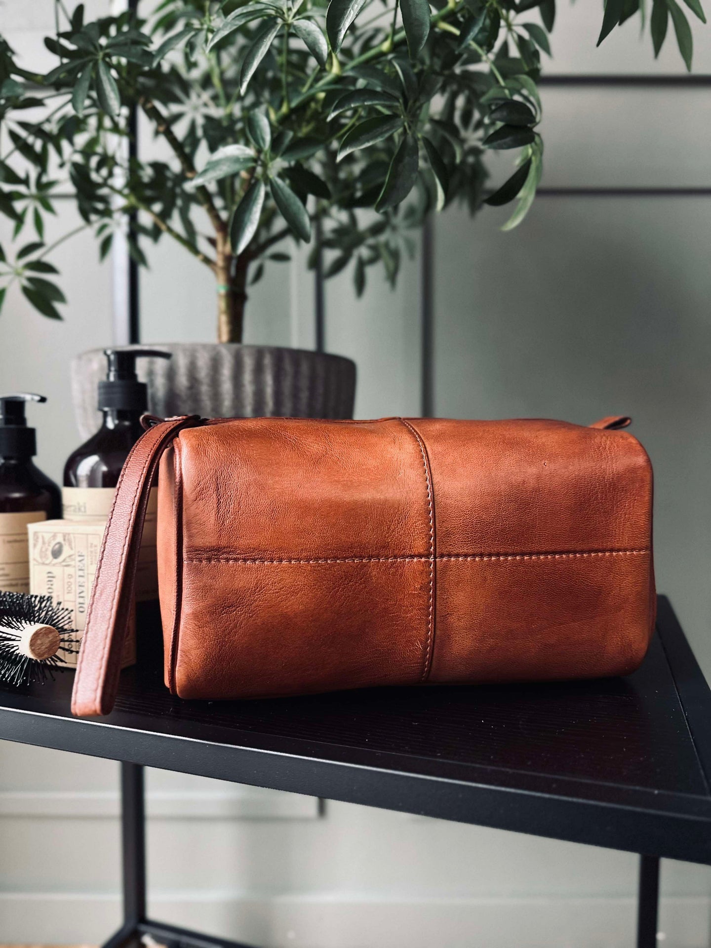 Toalettväska Roy Cognac