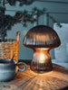 Mushroom med rillor 25 cm - Brun