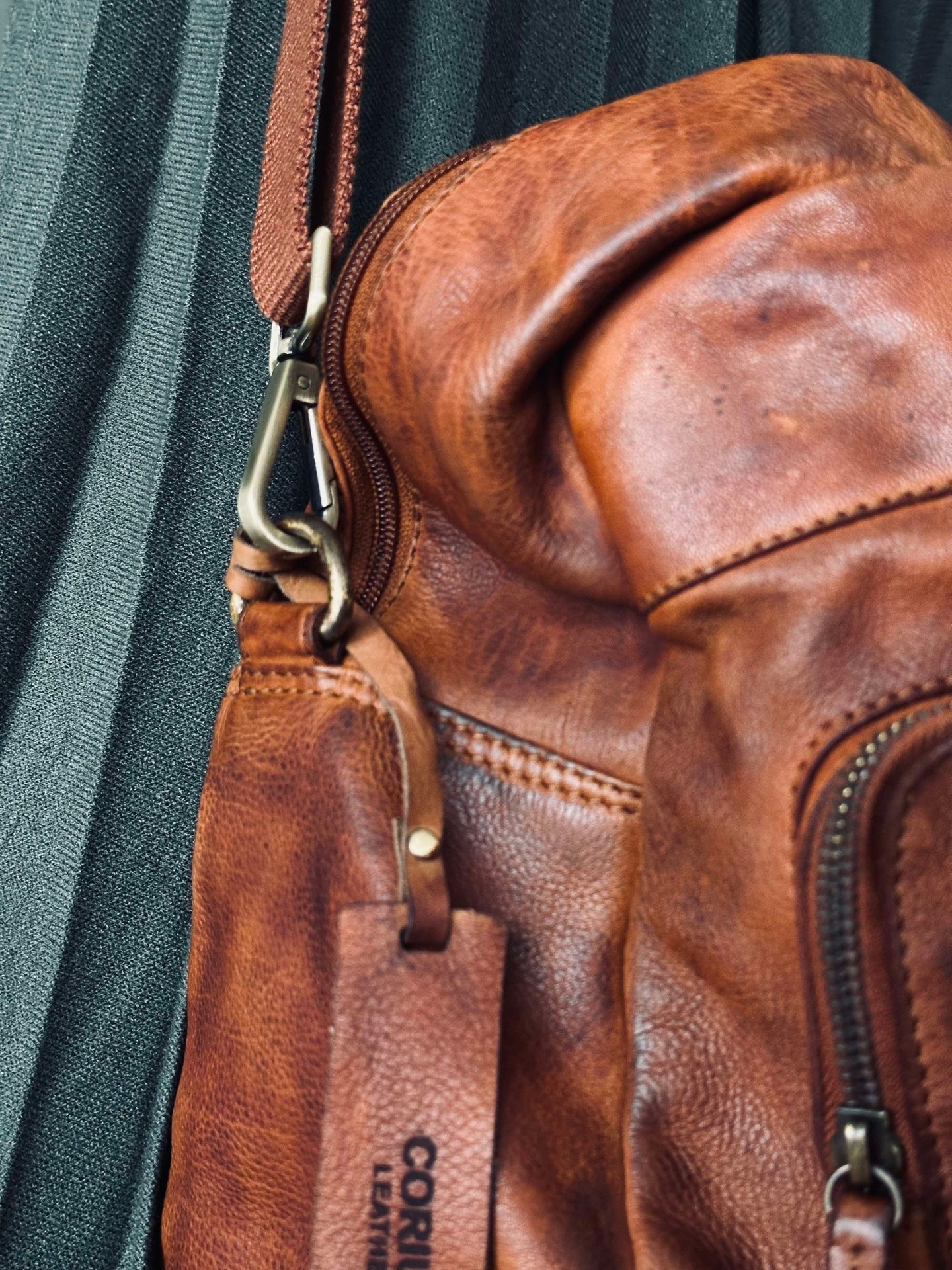 Weekendväska Raw boheme - Cognac