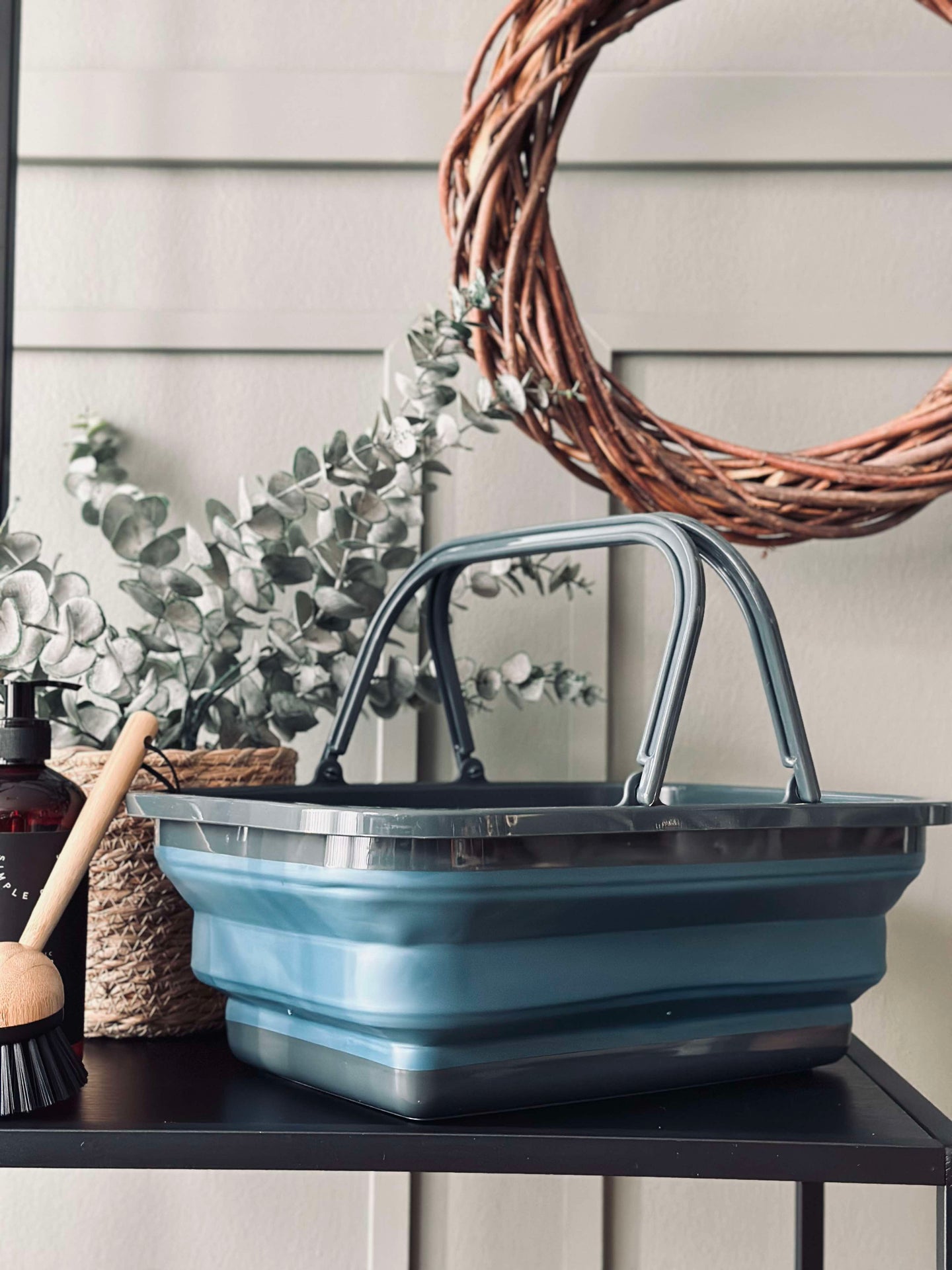 Hopfällbar Shoppingkorg - Blå