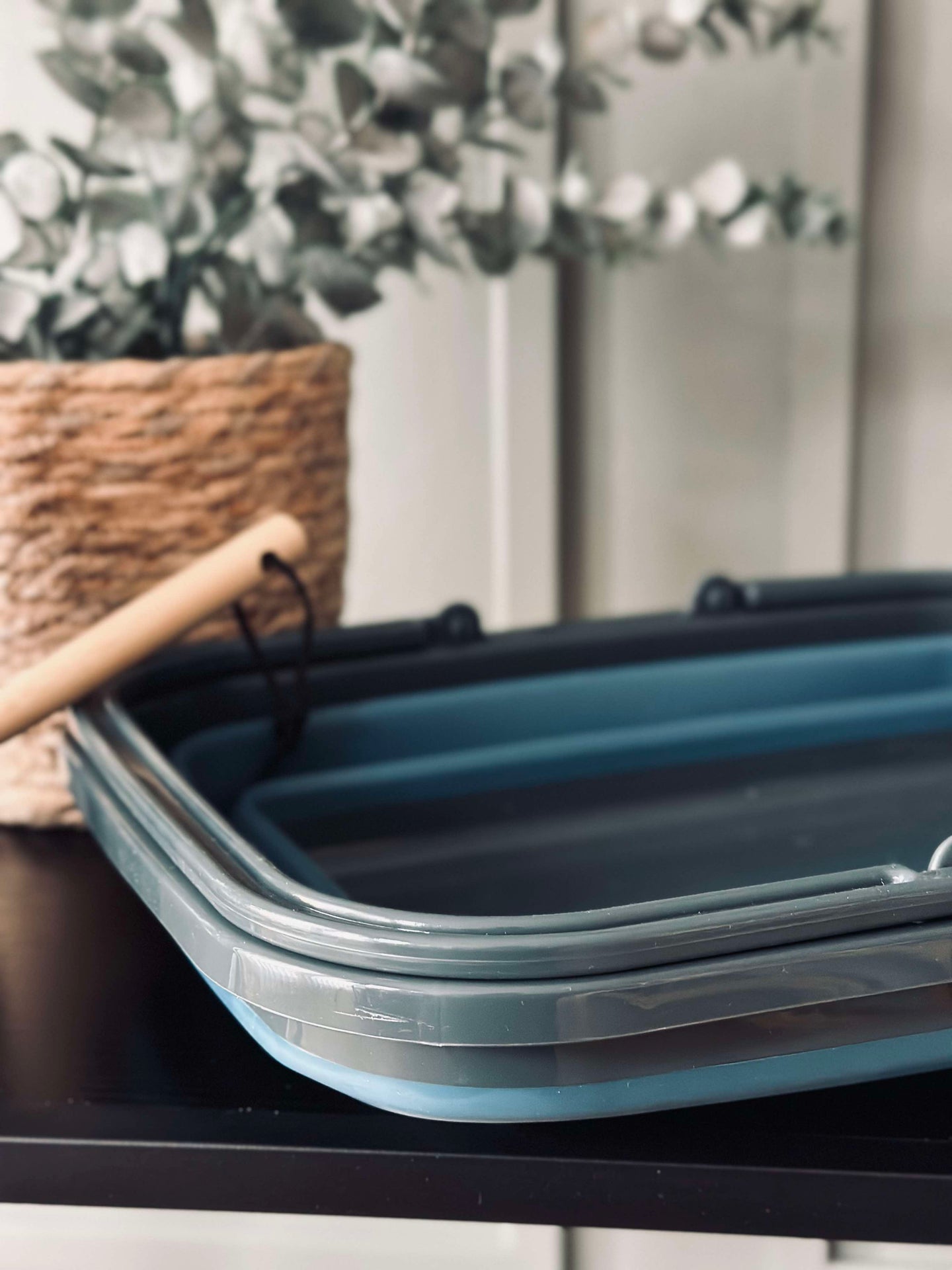 Hopfällbar Shoppingkorg - Blå