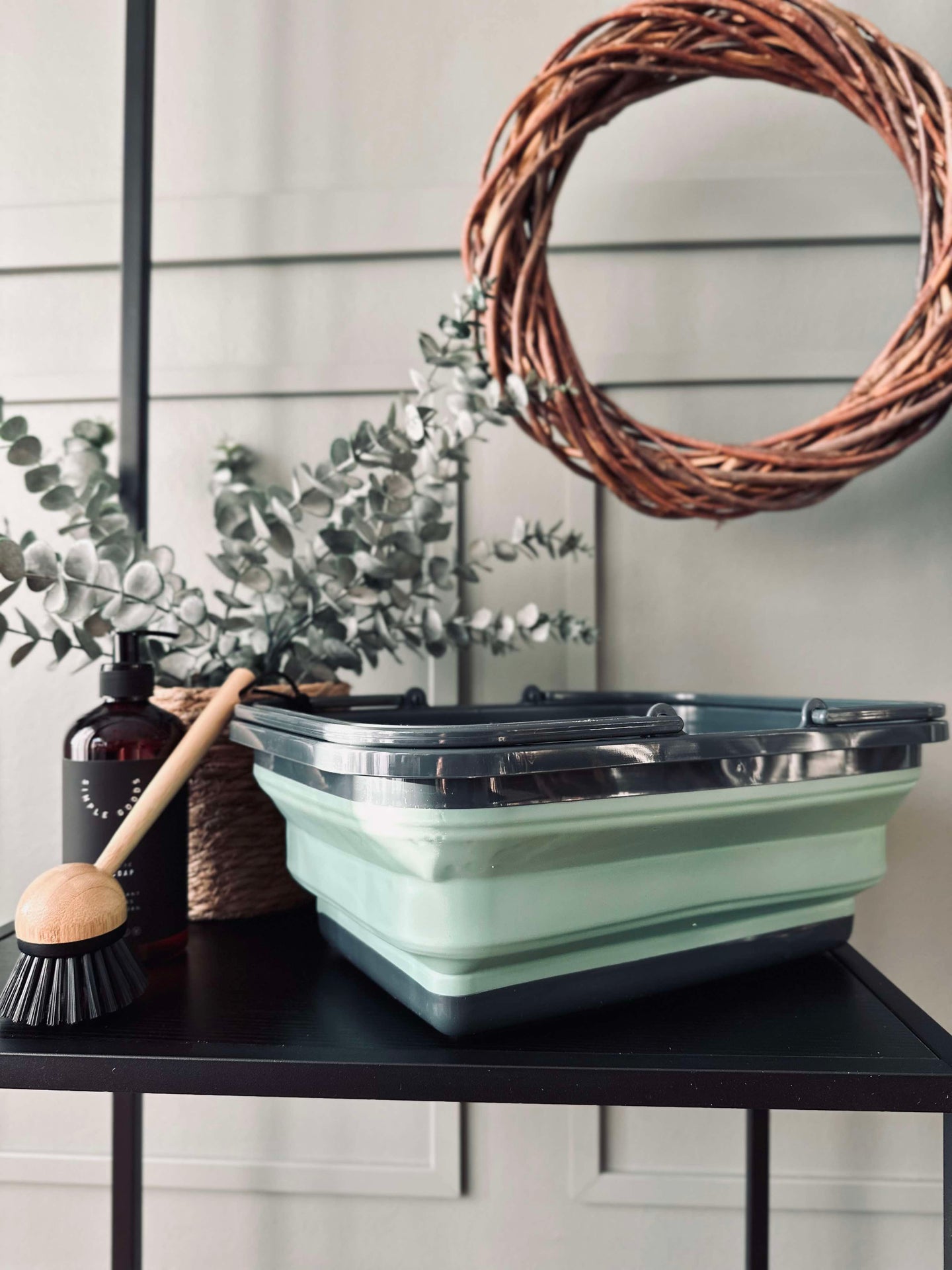 Hopfällbar Shoppingkorg - Grön