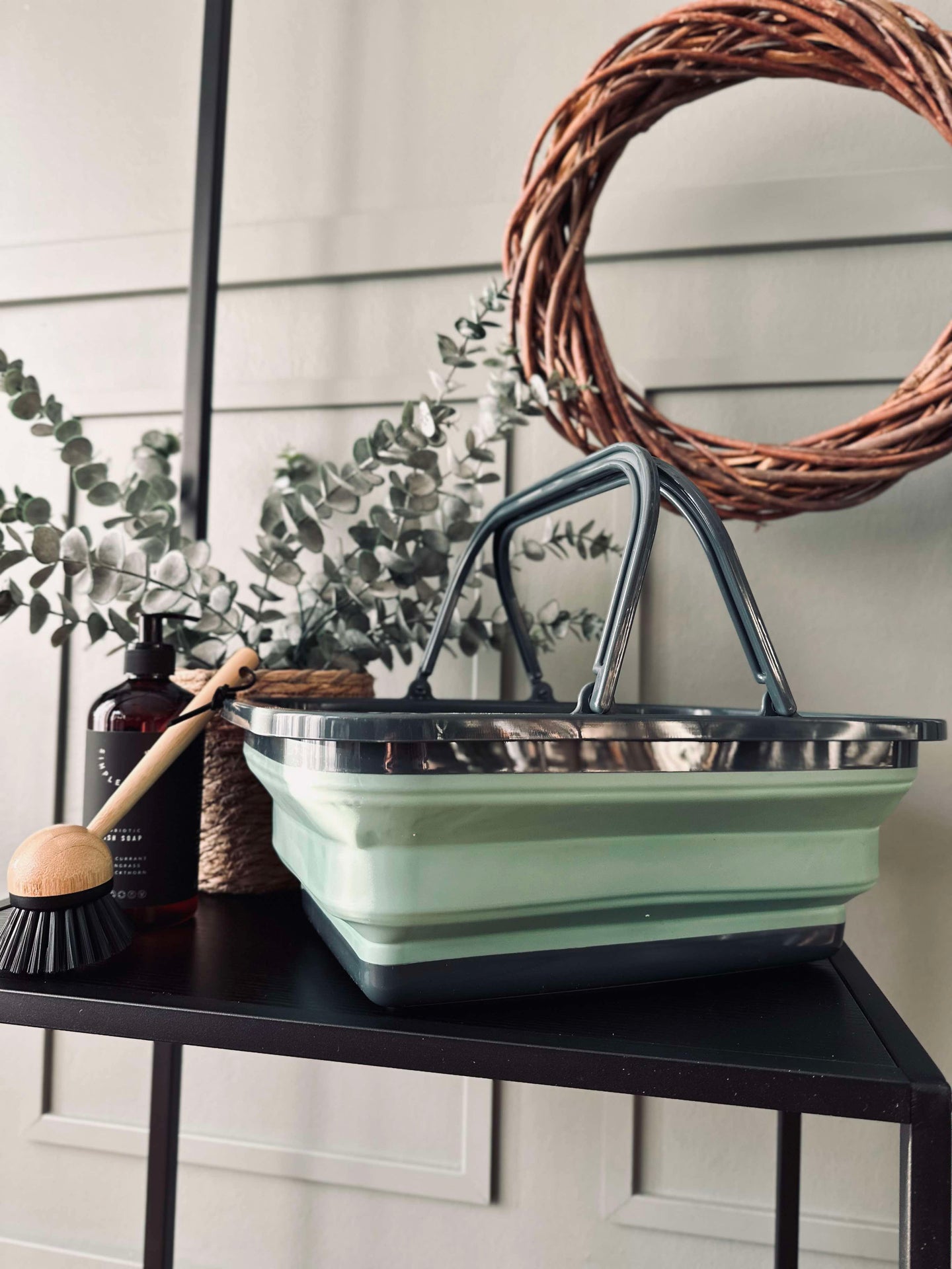 Hopfällbar Shoppingkorg - Grön