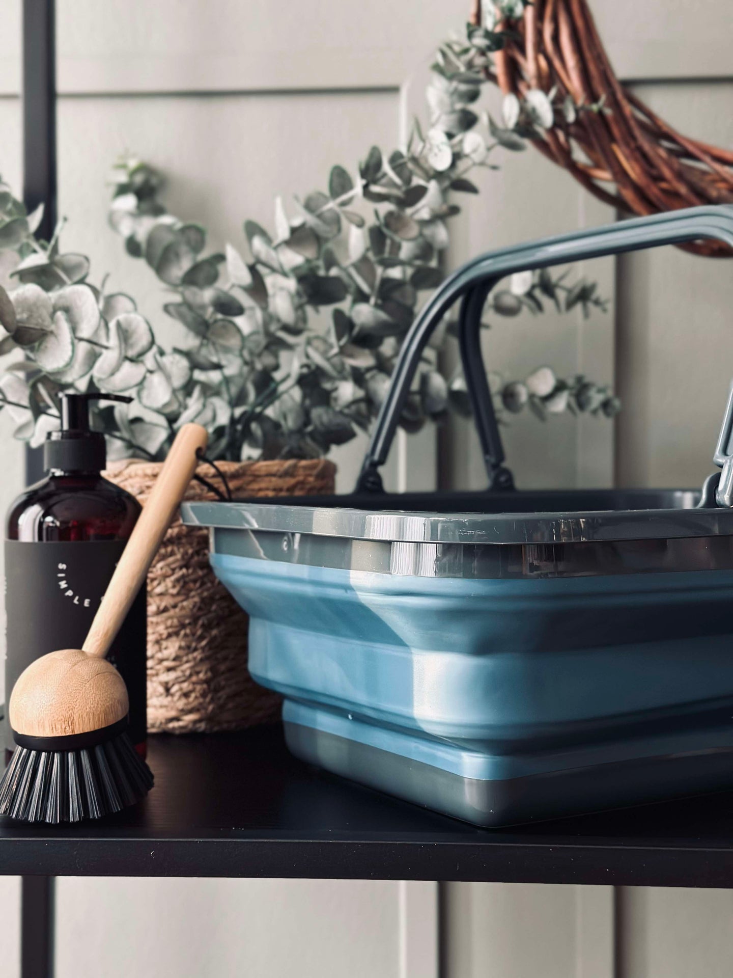 Hopfällbar Shoppingkorg - Blå