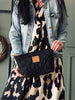 Toalettväska / clutch – Svart quilt