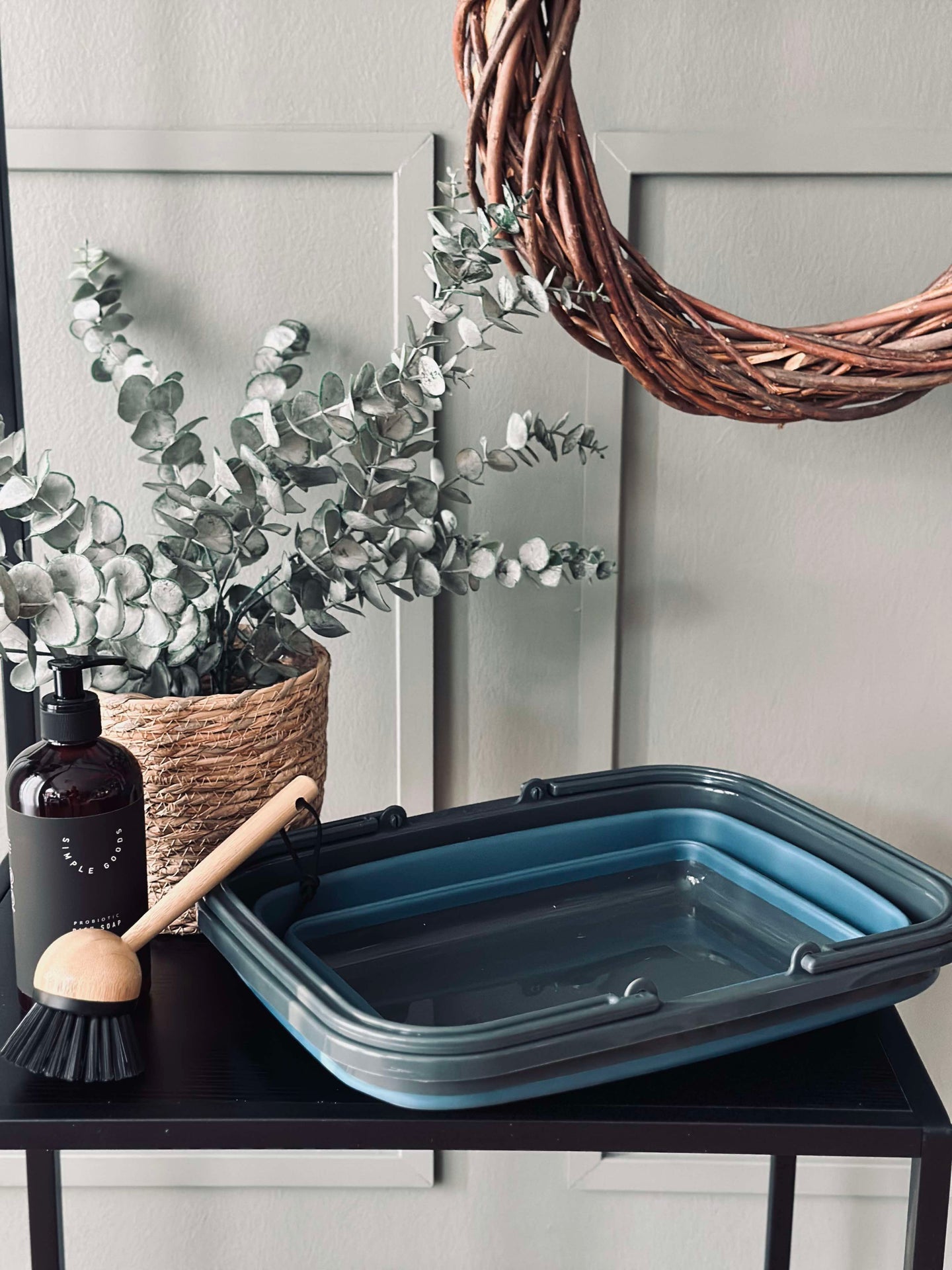 Hopfällbar Shoppingkorg - Blå