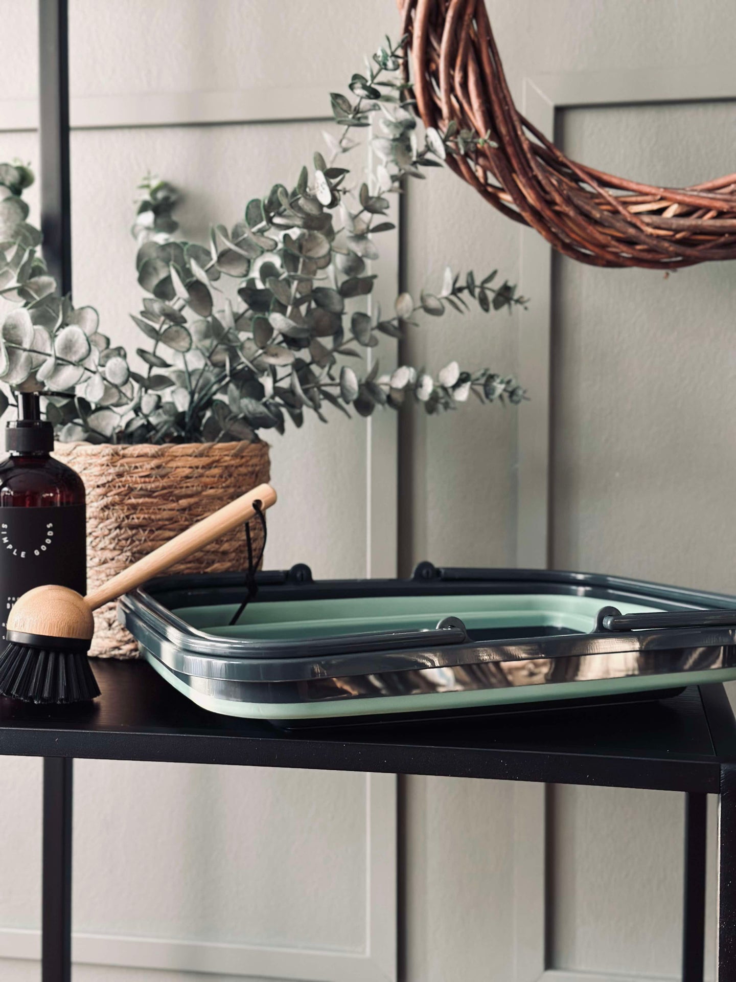 Hopfällbar Shoppingkorg - Grön