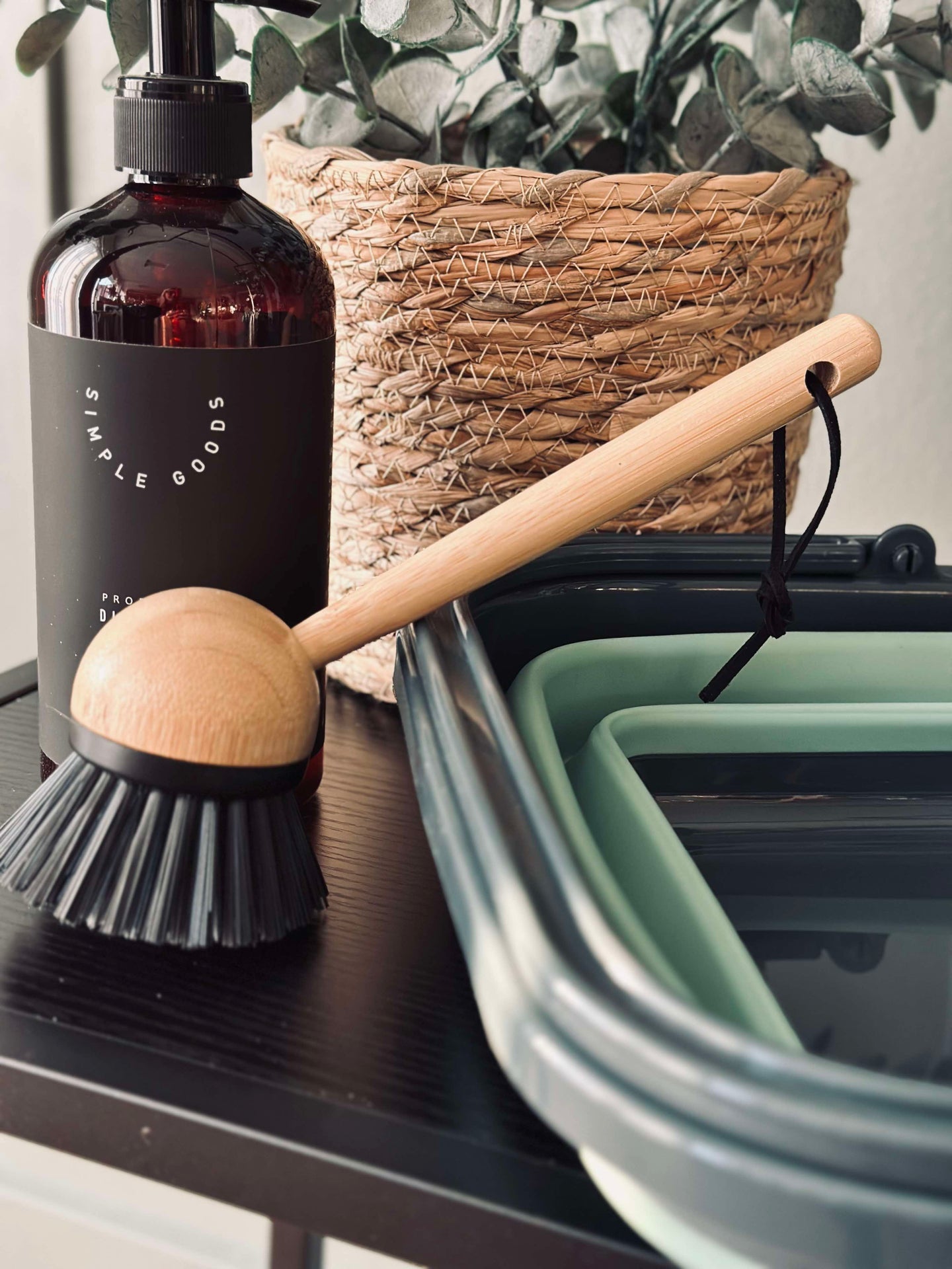 Hopfällbar Shoppingkorg - Grön