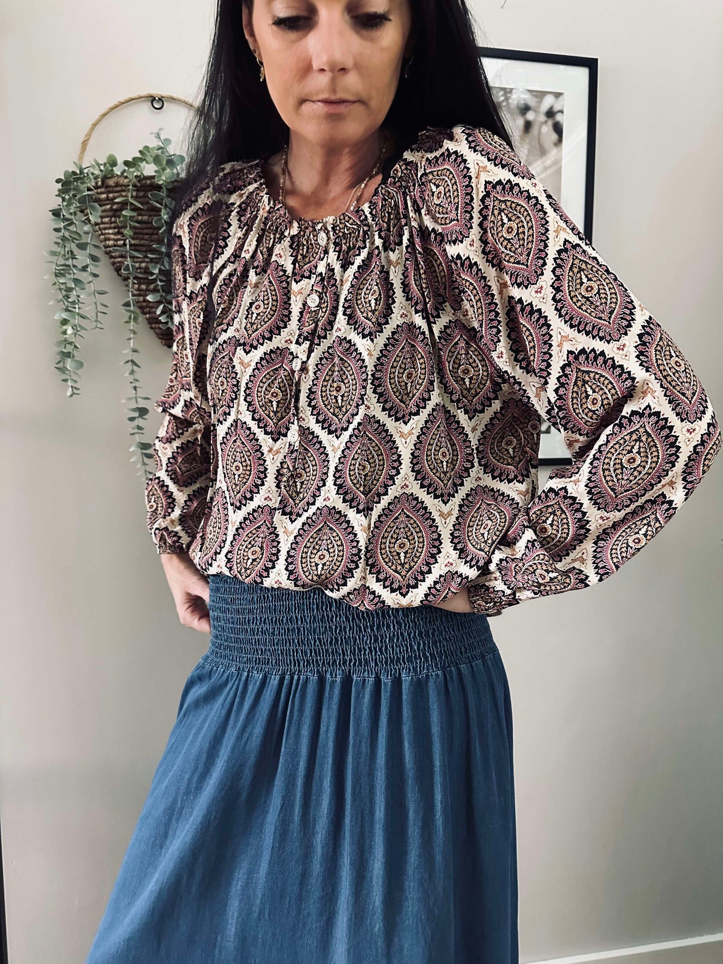 Kjol Marta Blue