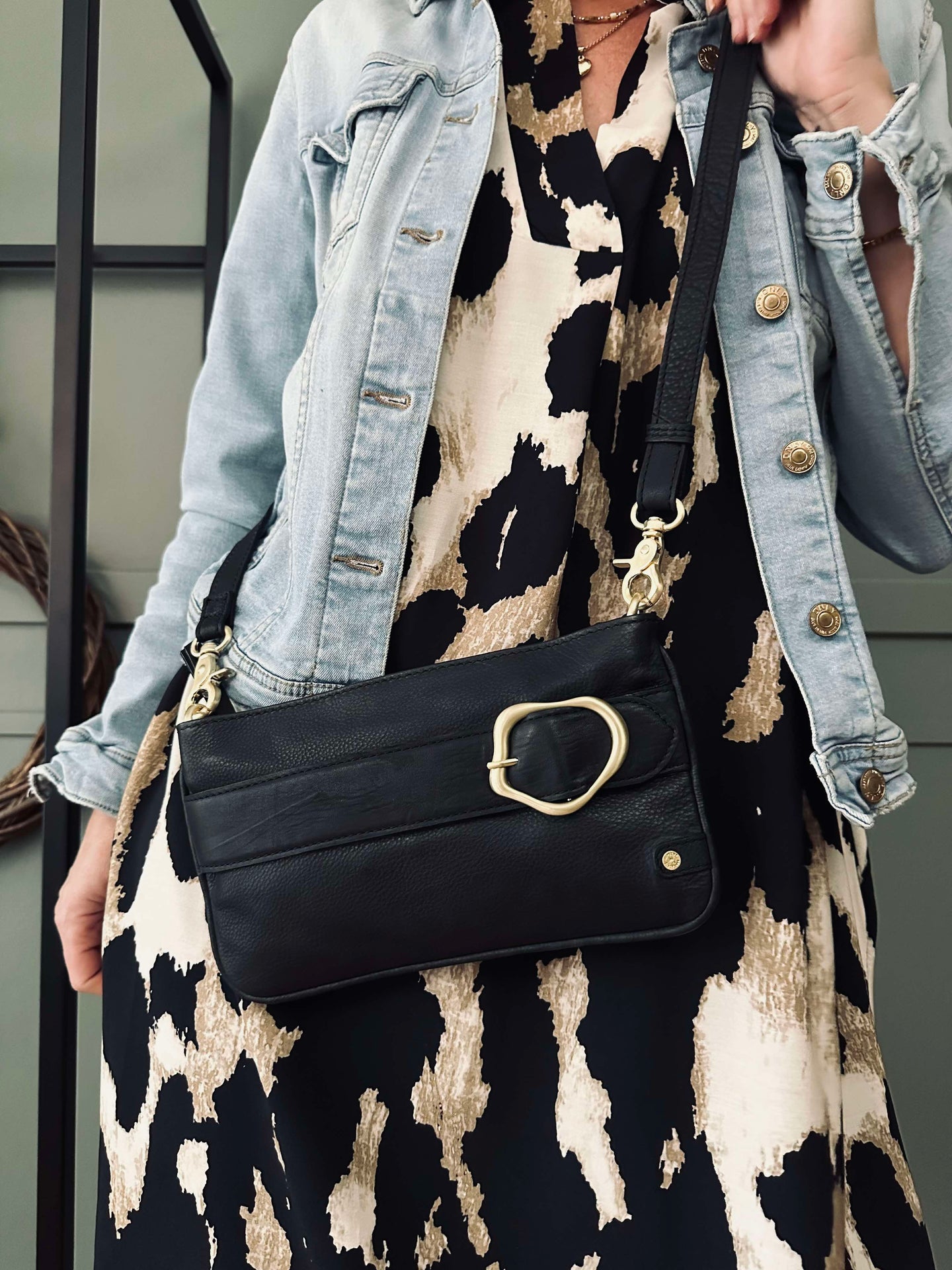 Kuvertväska Berlin - Svart läder