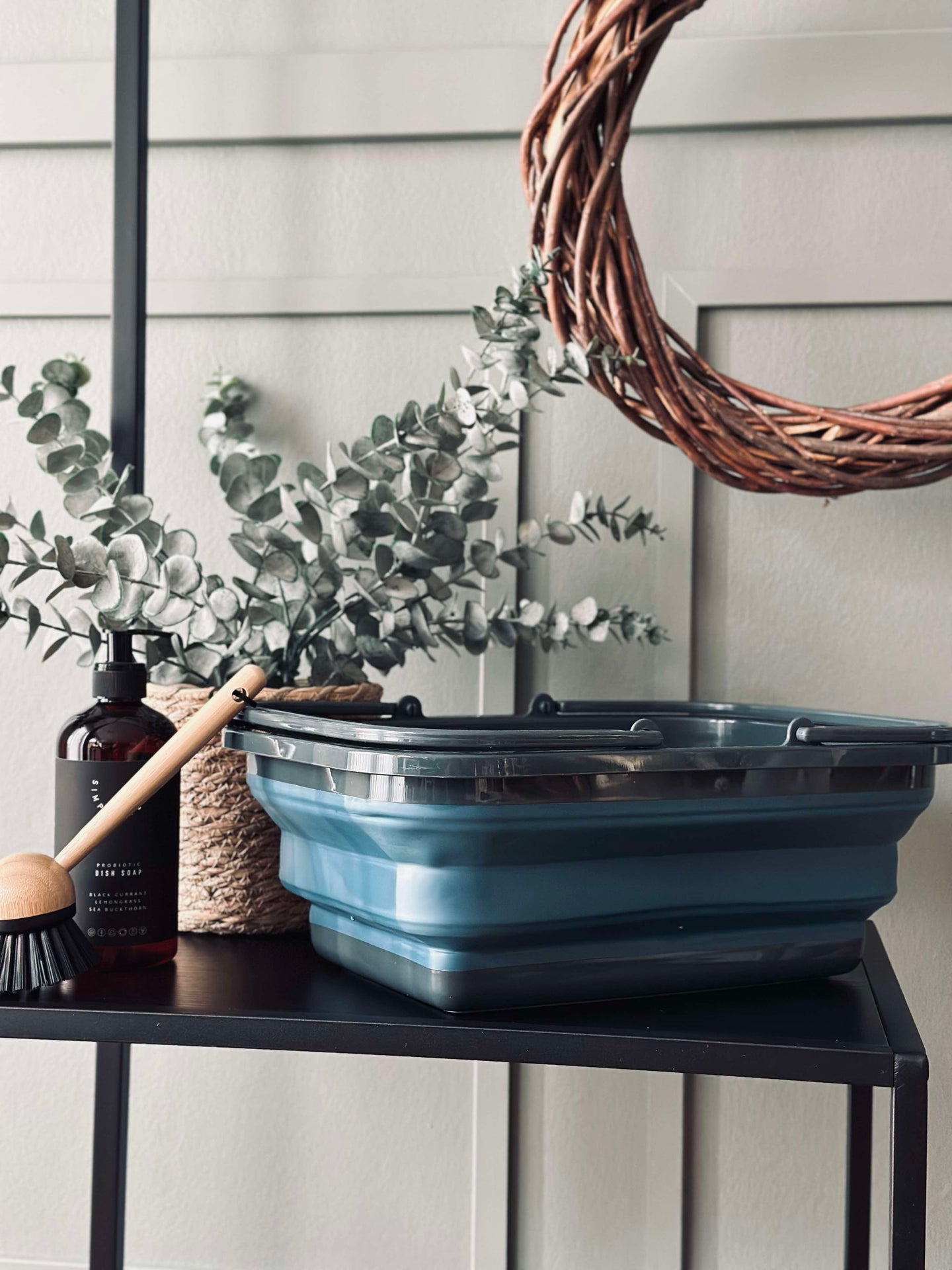 Hopfällbar Shoppingkorg - Blå