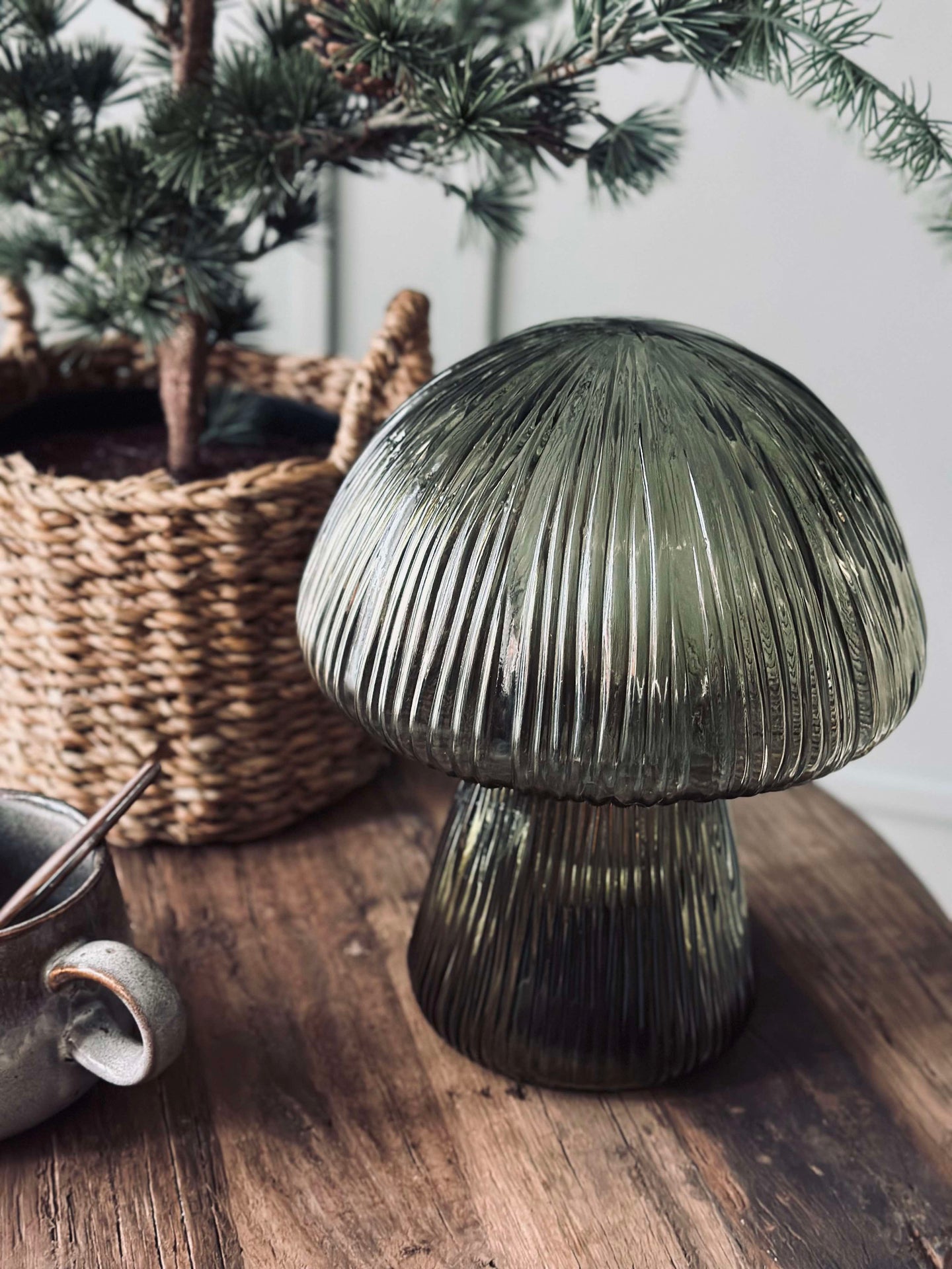 Mushroom med räfflor - Grön