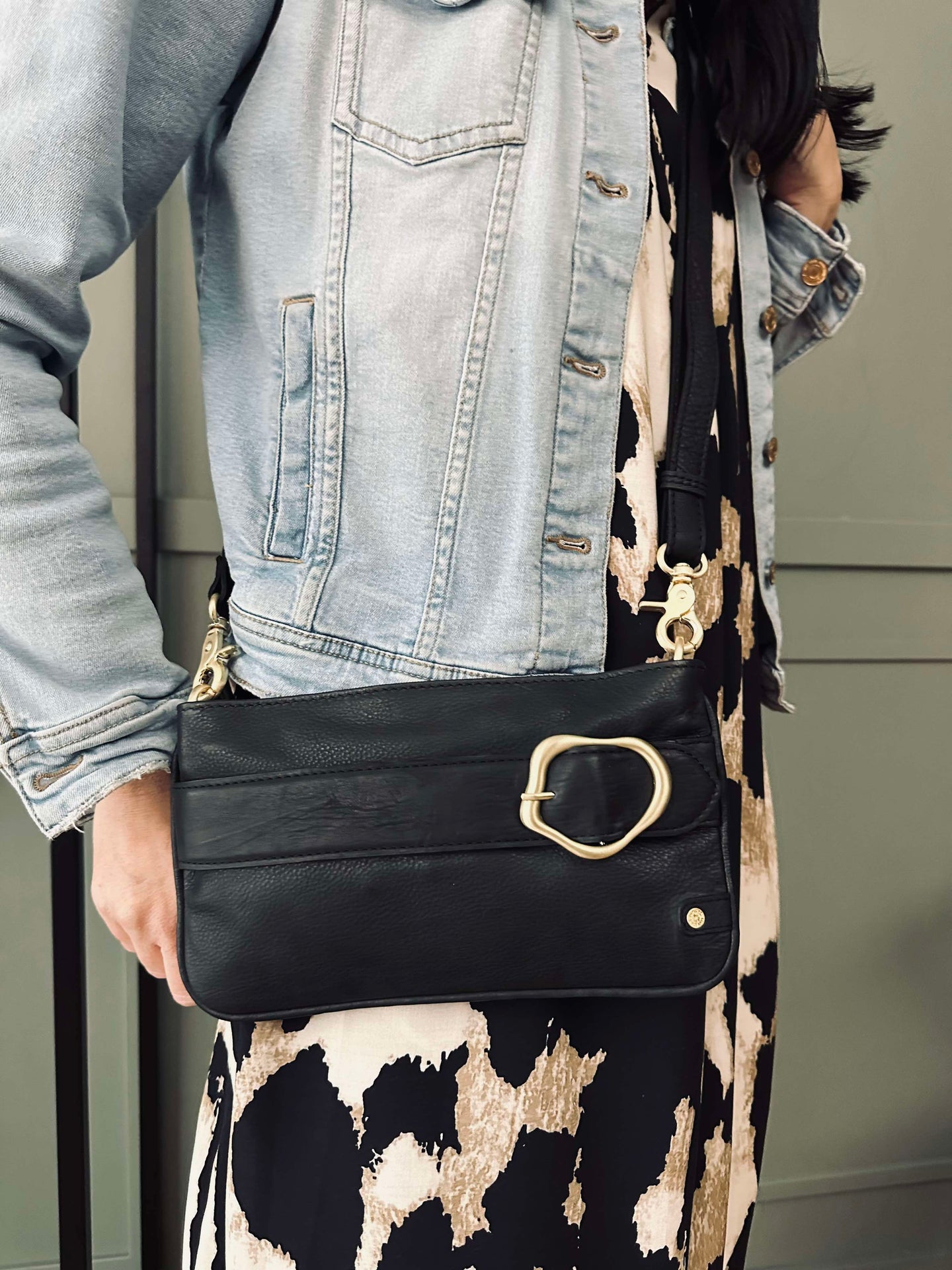 Kuvertväska Berlin - Svart läder