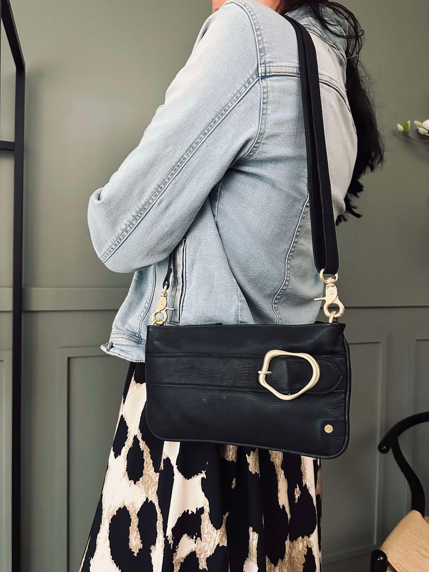 Kuvertväska Berlin - Svart läder