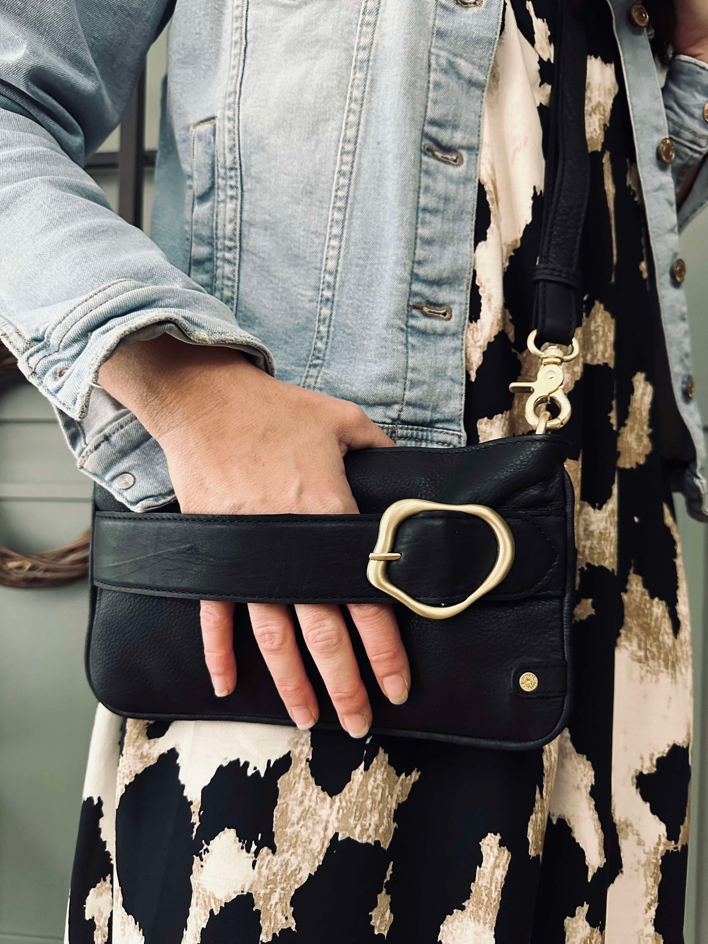 Kuvertväska Berlin - Svart läder