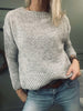 Stickad Celeste Grey