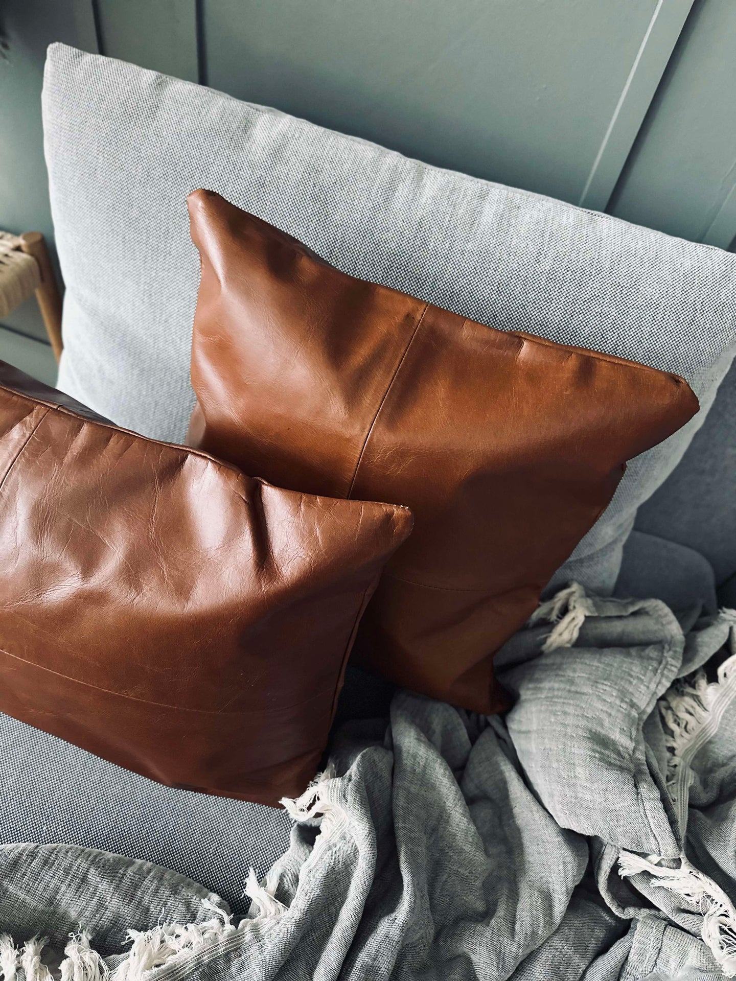 Puddfodral Läder - Cognac 45x45