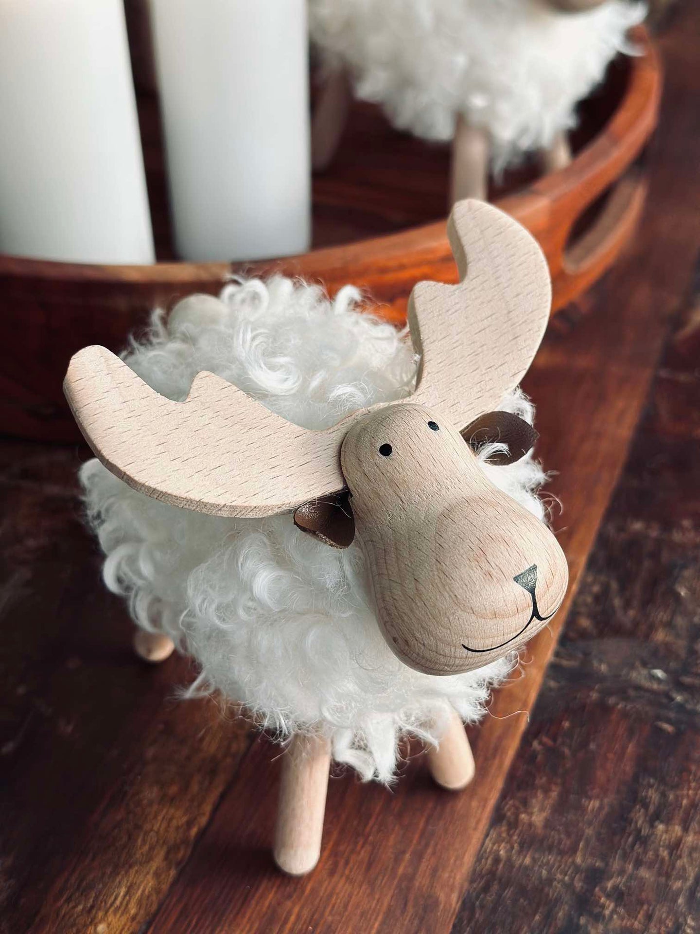 Älg vit - Medium