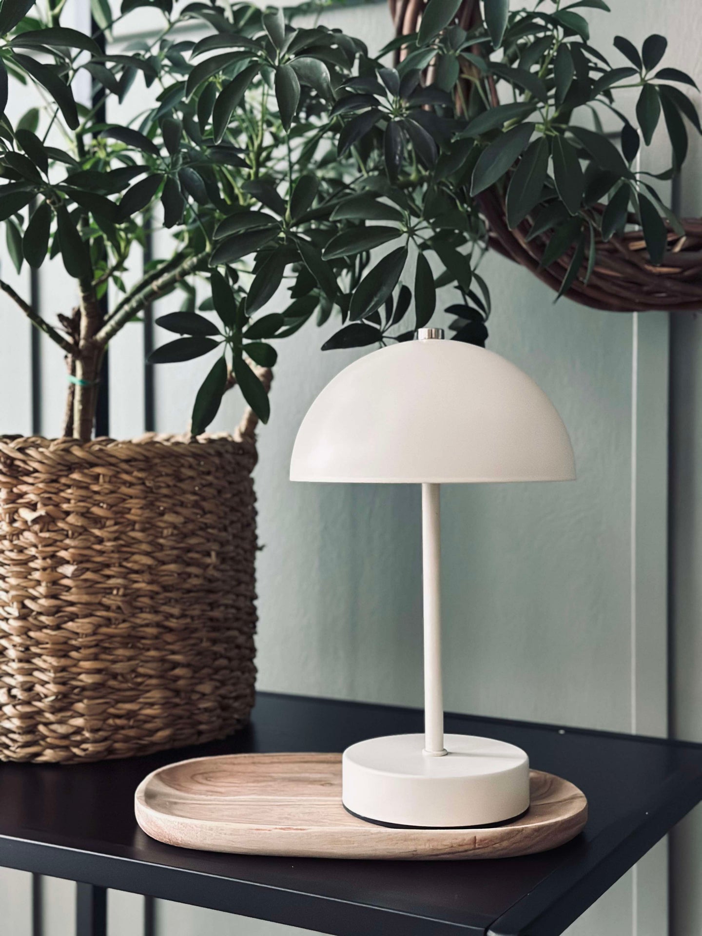 Bordslampa med touch - Vit